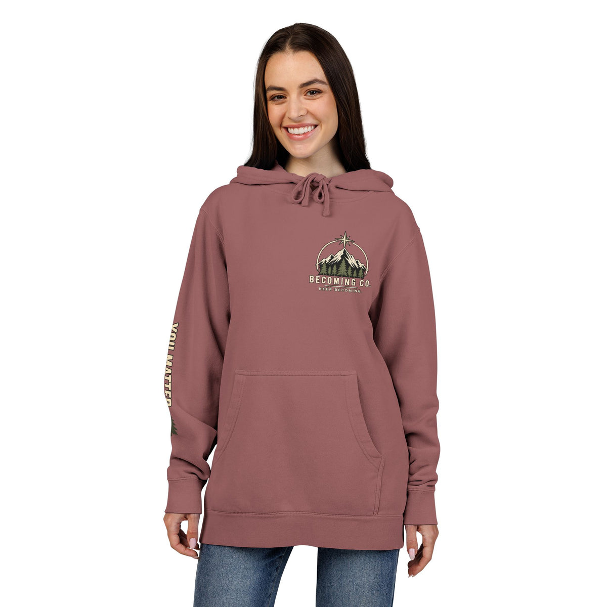 You Don’t Have to Have It All Figured Out Mountain Hoodie | Becoming Co.