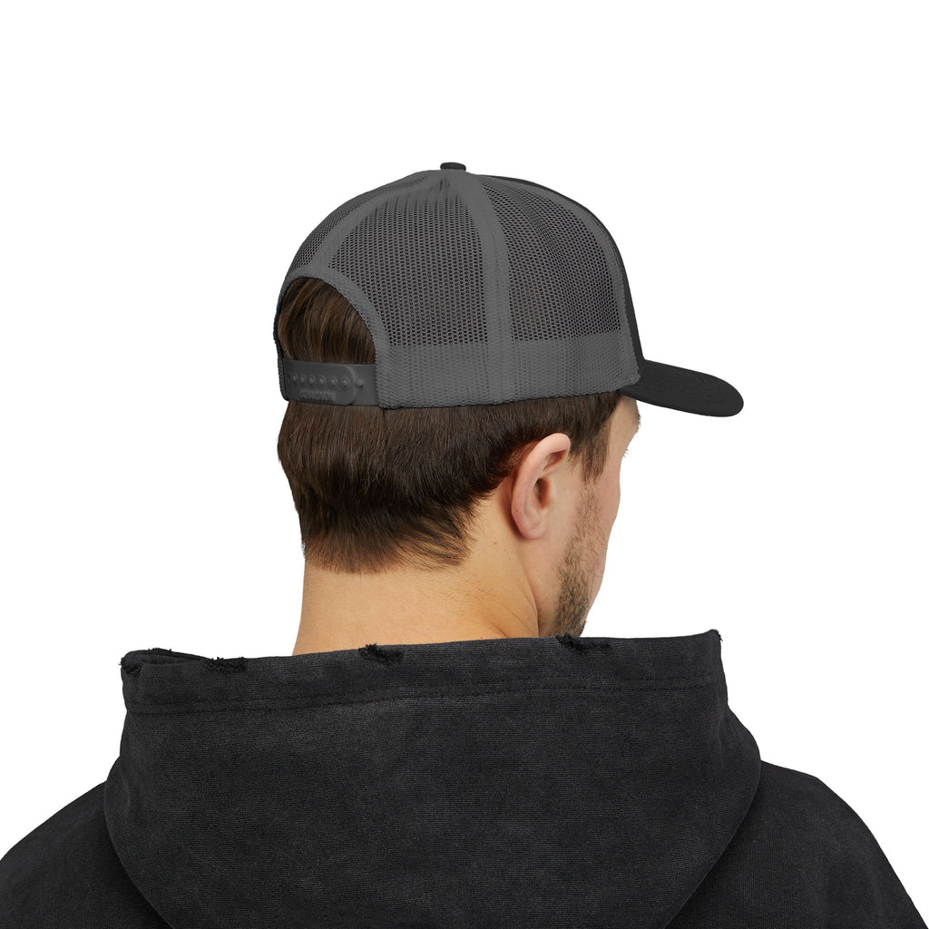Gold Glitter 'SF' Snapback Trucker — Stay Focused Collection