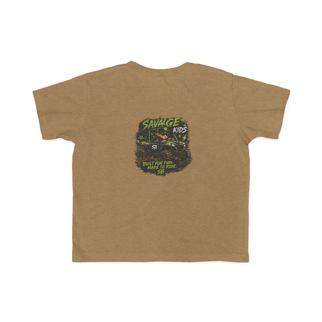 Savage Kids Toddler T-Shirt | Off-Road Graphic Tee | Built for Fun Made to Ride Shirt | Boys Adventure Tee | Cool Kids Graphic Shirt