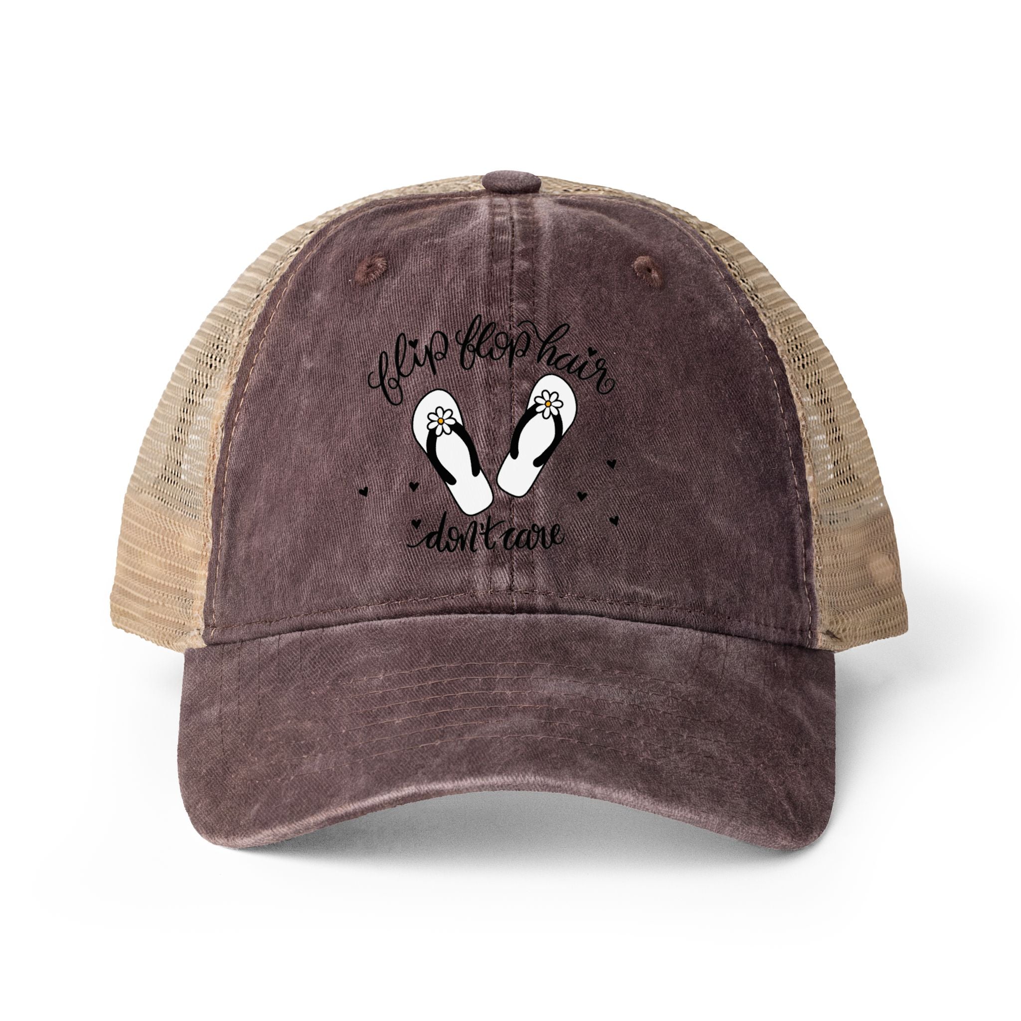 Flip Flop Hair Don't Care Ponytail Hat