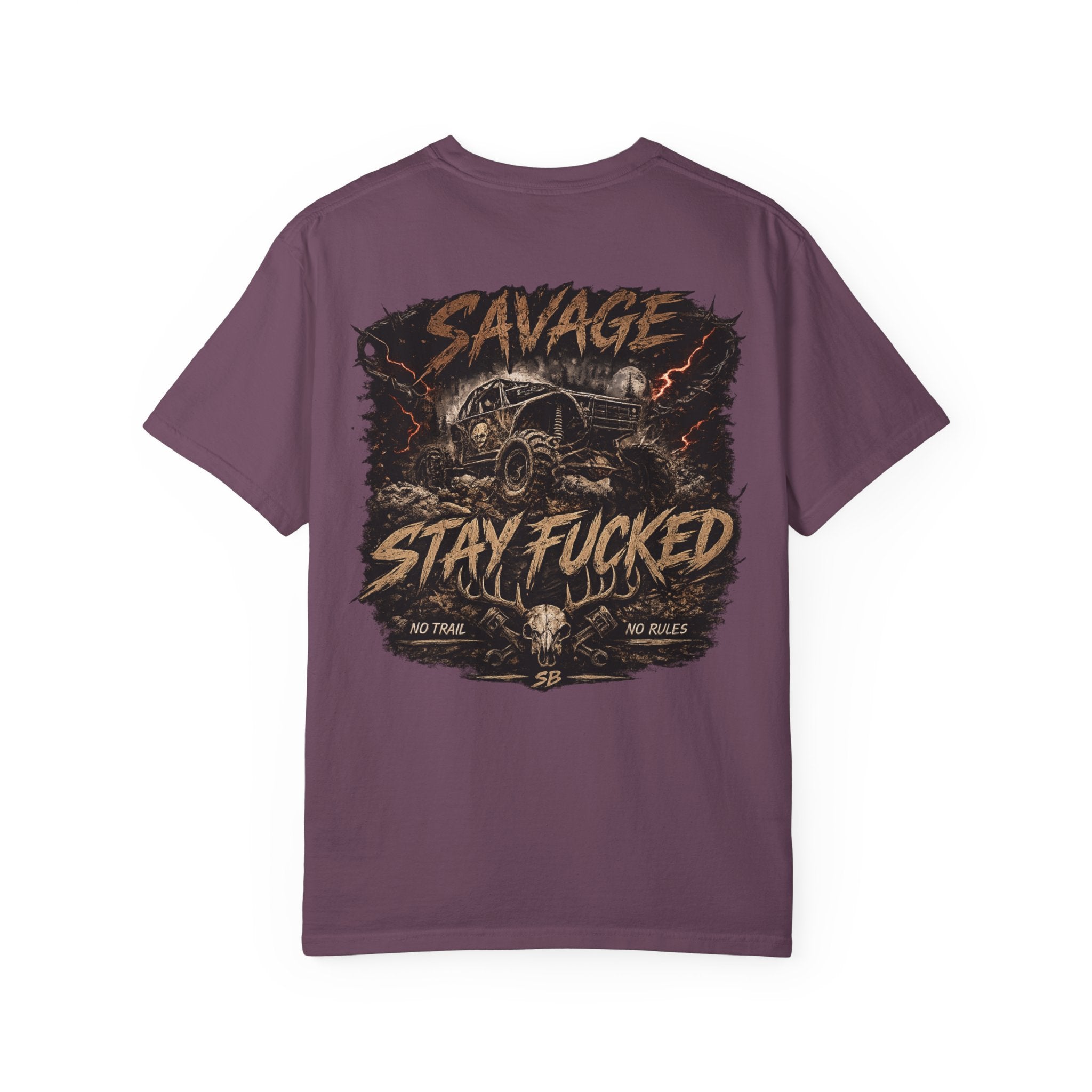 Savage Off-Road Graphic Tee | Mud Truck Shirt | No Rules Back Print | Country Rebel Tee