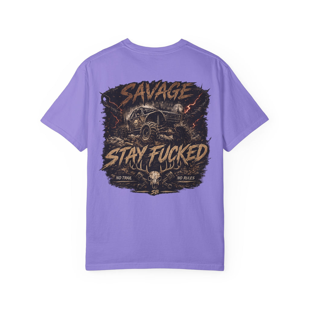 Savage Off-Road Graphic Tee | Mud Truck Shirt | No Rules Back Print | Country Rebel Tee