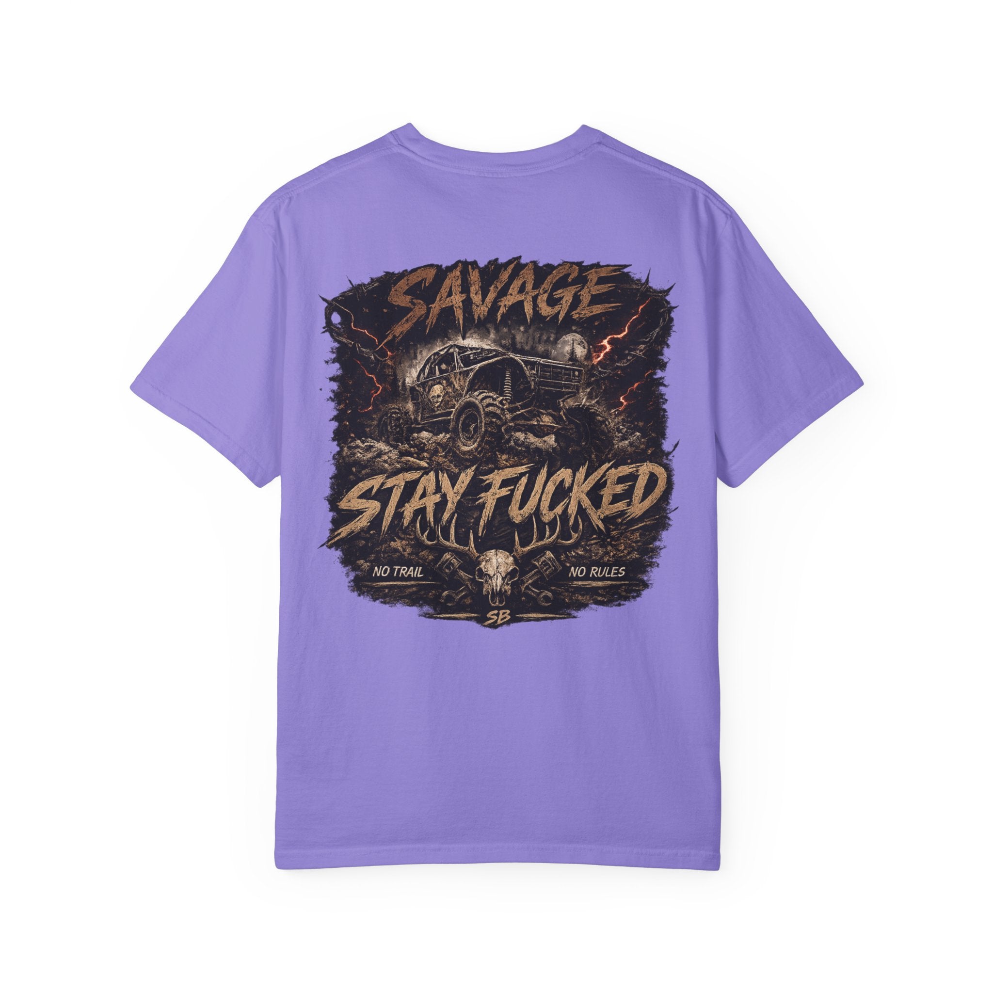 Savage Off-Road Graphic Tee | Mud Truck Shirt | No Rules Back Print | Country Rebel Tee