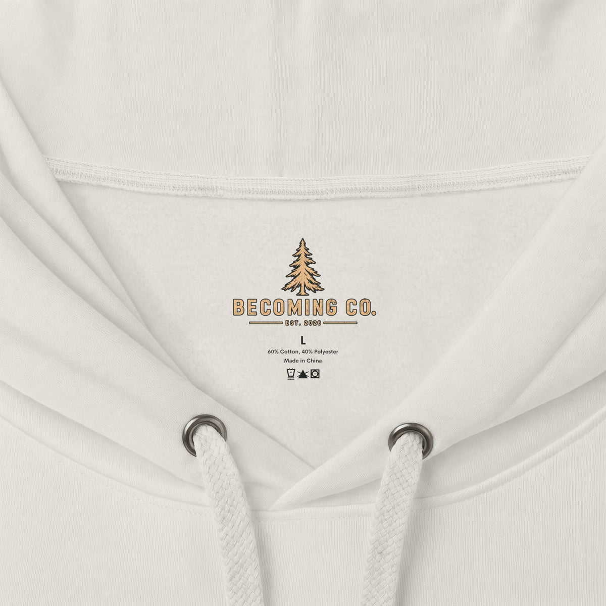 Becoming Co. Keep Becoming Mountain Compass Hoodie | Rugged Outdoor Unisex Hoodie