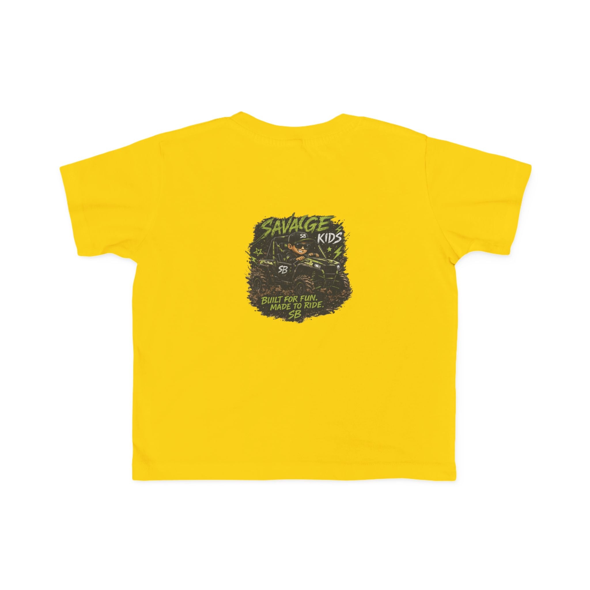 Savage Kids Toddler T-Shirt | Off-Road Graphic Tee | Built for Fun Made to Ride Shirt | Boys Adventure Tee | Cool Kids Graphic Shirt