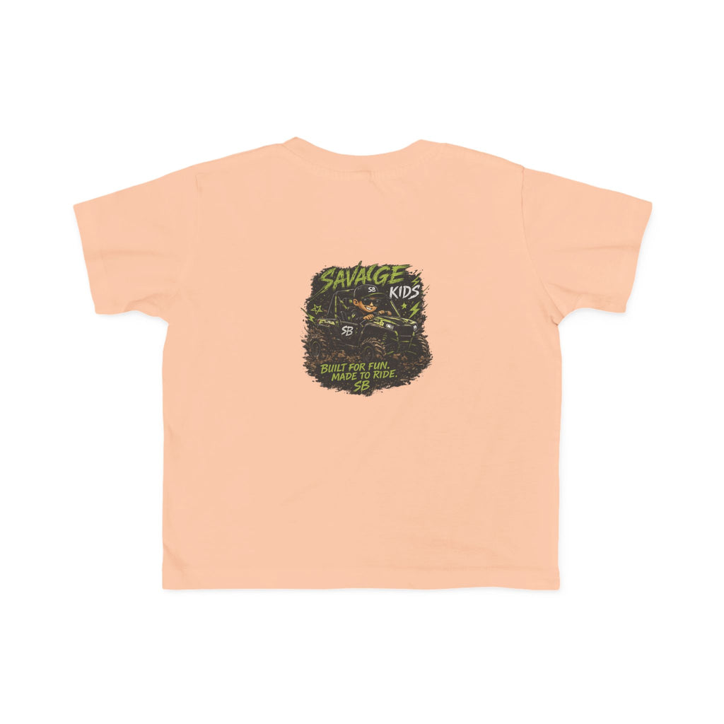 Savage Kids Toddler T-Shirt | Off-Road Graphic Tee | Built for Fun Made to Ride Shirt | Boys Adventure Tee | Cool Kids Graphic Shirt