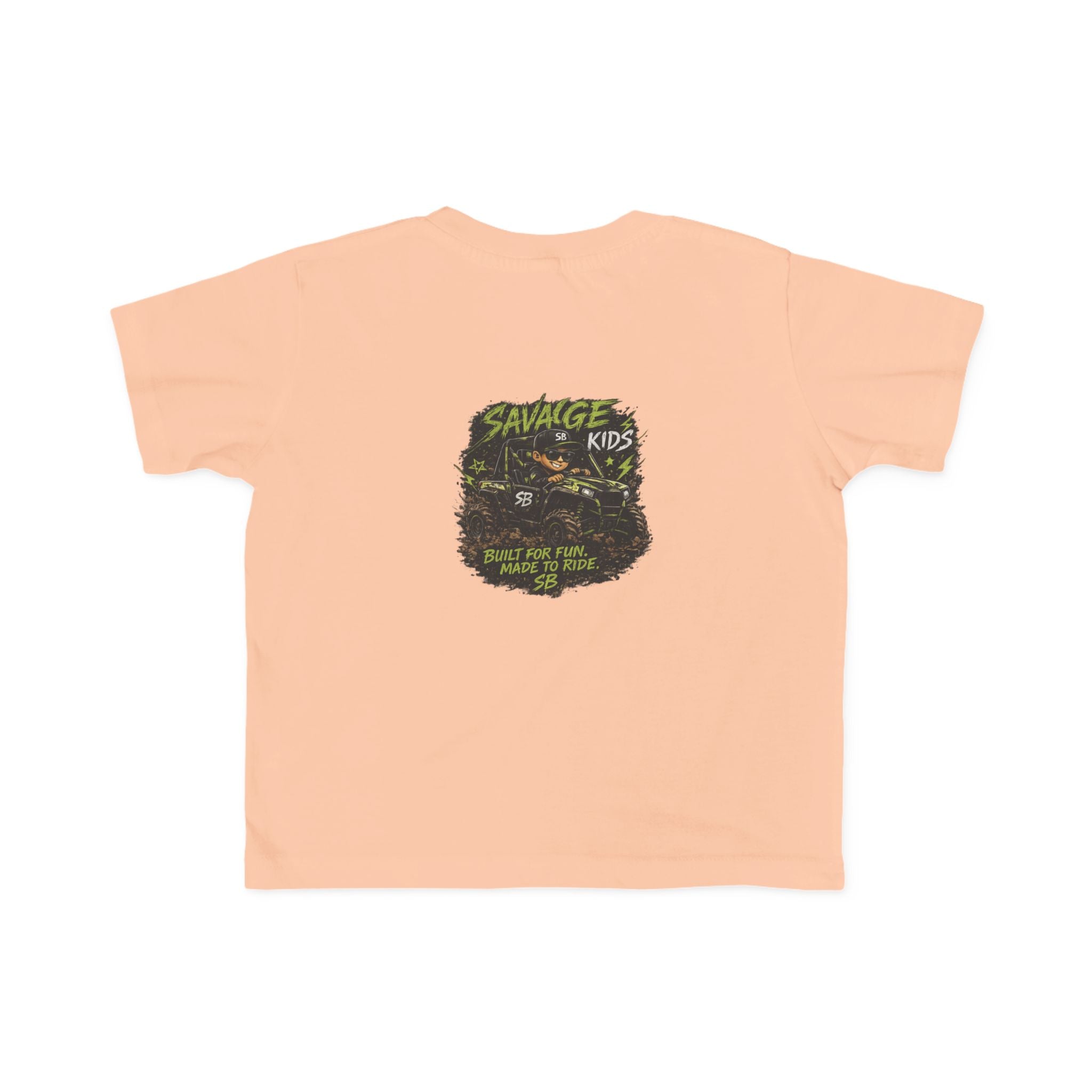 Savage Kids Toddler T-Shirt | Off-Road Graphic Tee | Built for Fun Made to Ride Shirt | Boys Adventure Tee | Cool Kids Graphic Shirt