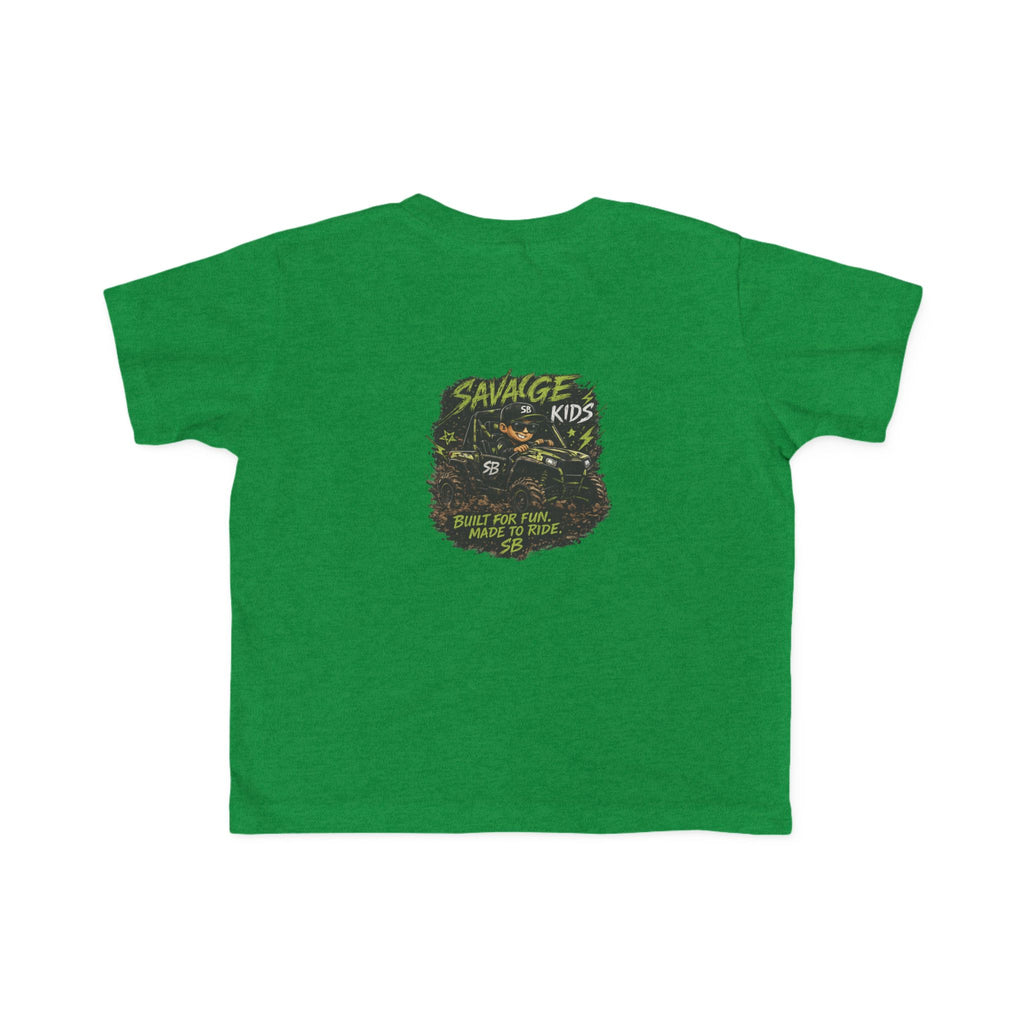 Savage Kids Toddler T-Shirt | Off-Road Graphic Tee | Built for Fun Made to Ride Shirt | Boys Adventure Tee | Cool Kids Graphic Shirt
