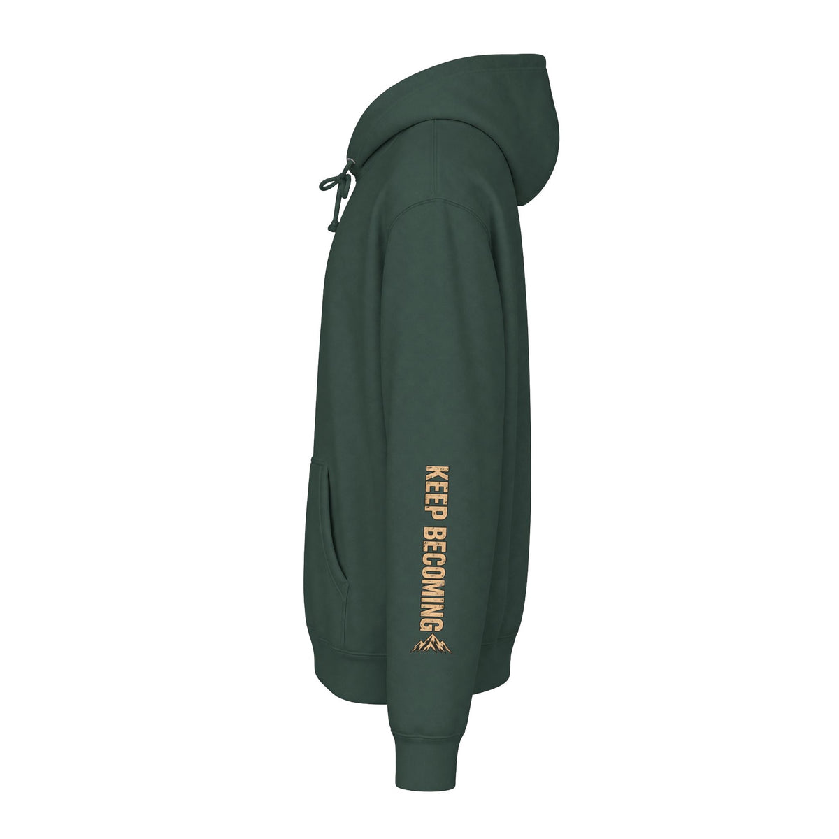 Becoming Co. Keep Becoming Mountain Compass Hoodie | Rugged Outdoor Unisex Hoodie