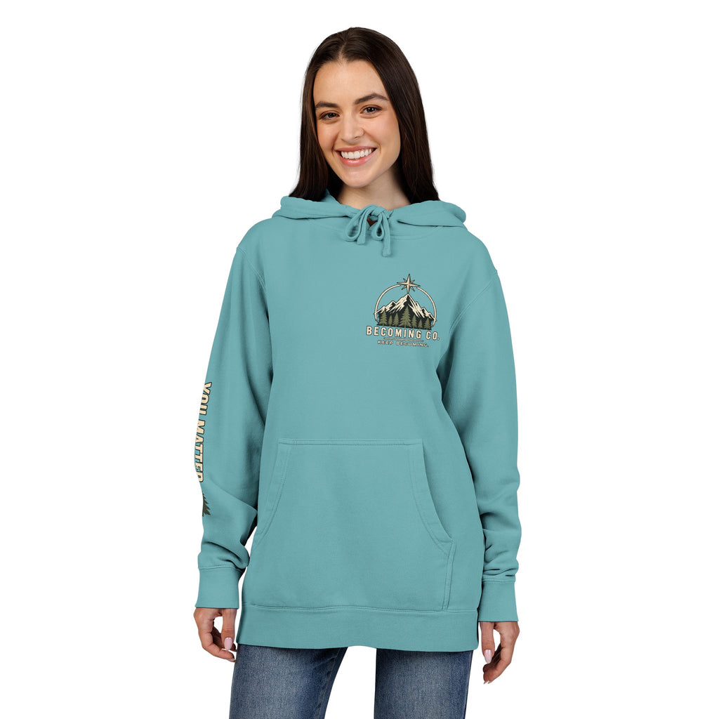 You Don’t Have to Have It All Figured Out Mountain Hoodie | Becoming Co.