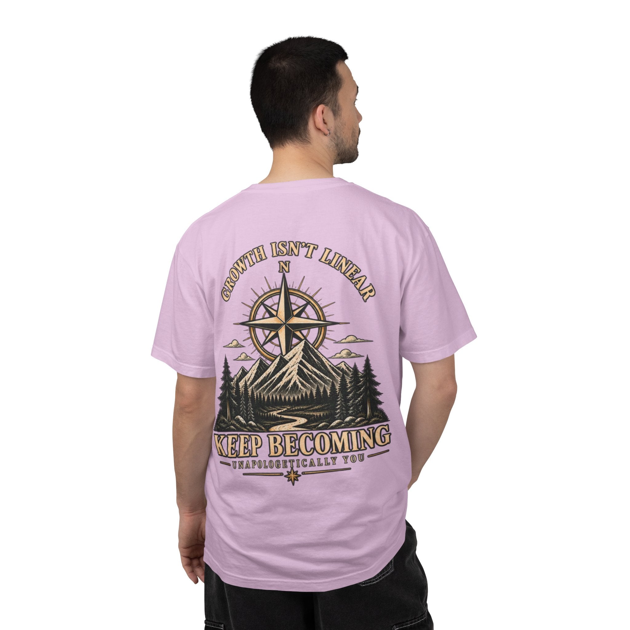 Keep Becoming Unisex Graphic Tee | Vintage Mountain Compass Shirt | Becoming Co.