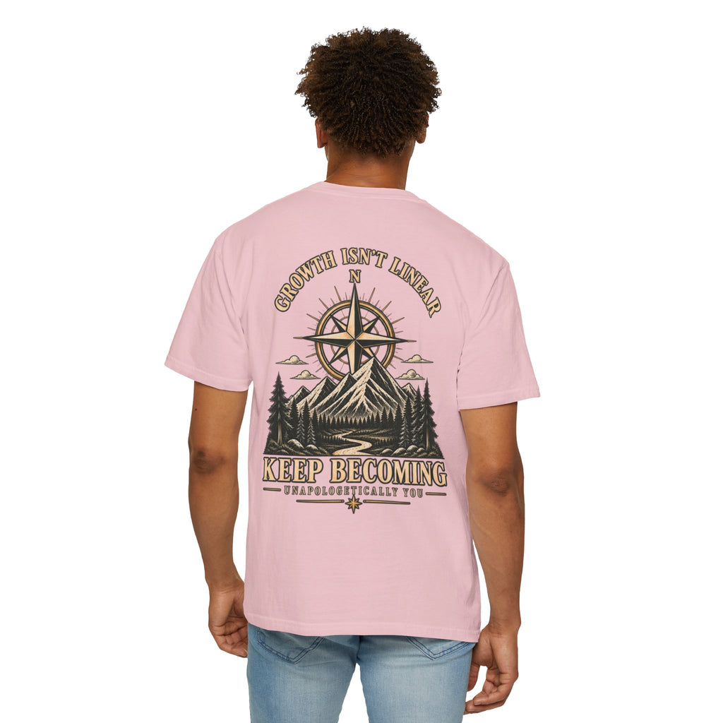 Keep Becoming Unisex Graphic Tee | Vintage Mountain Compass Shirt | Becoming Co.