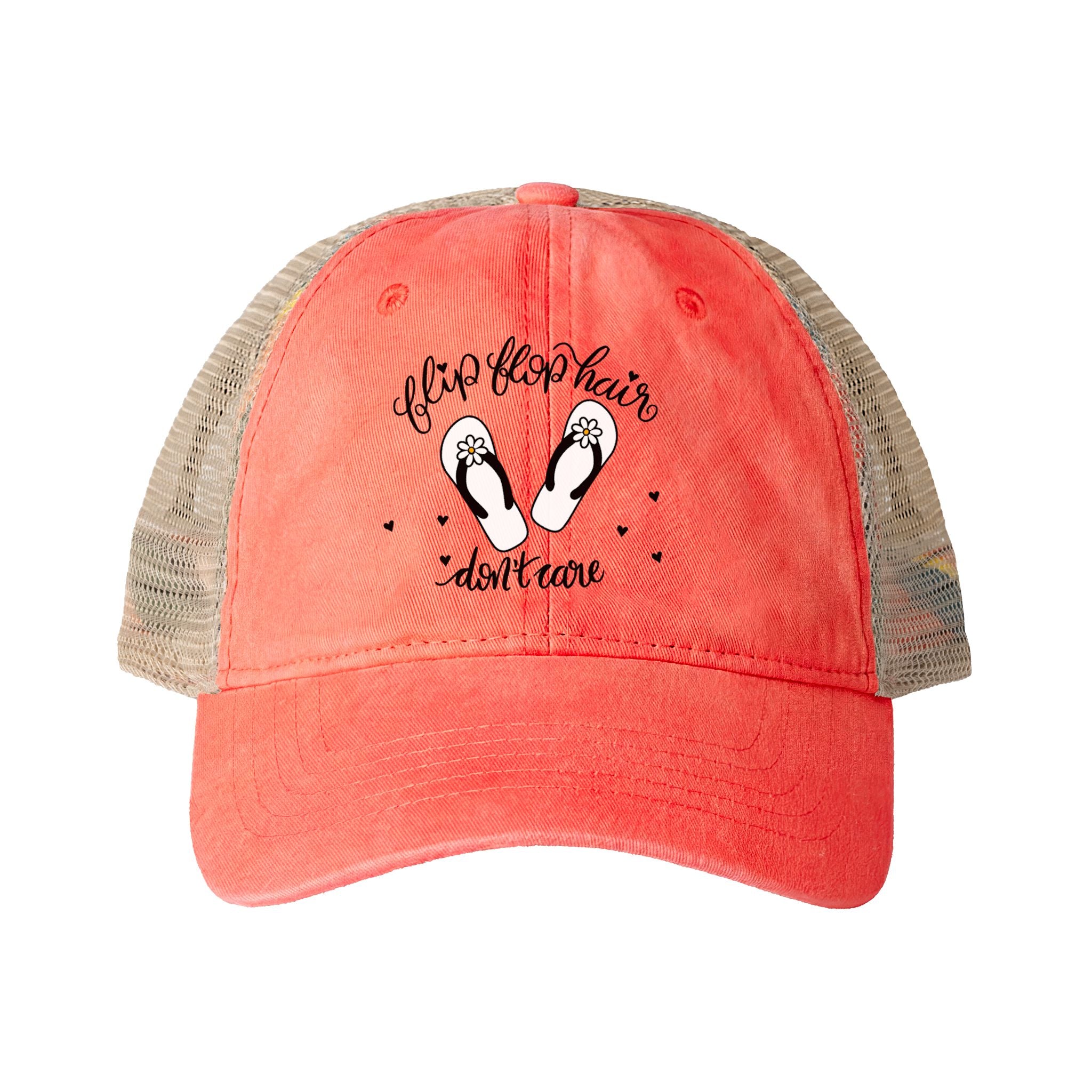 Flip Flop Hair Don't Care Ponytail Hat