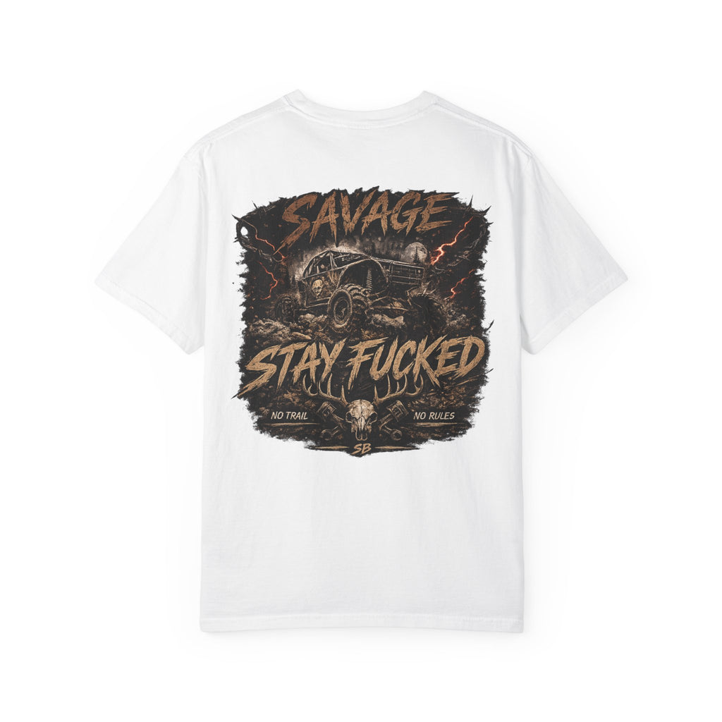 Savage Off-Road Graphic Tee | Mud Truck Shirt | No Rules Back Print | Country Rebel Tee