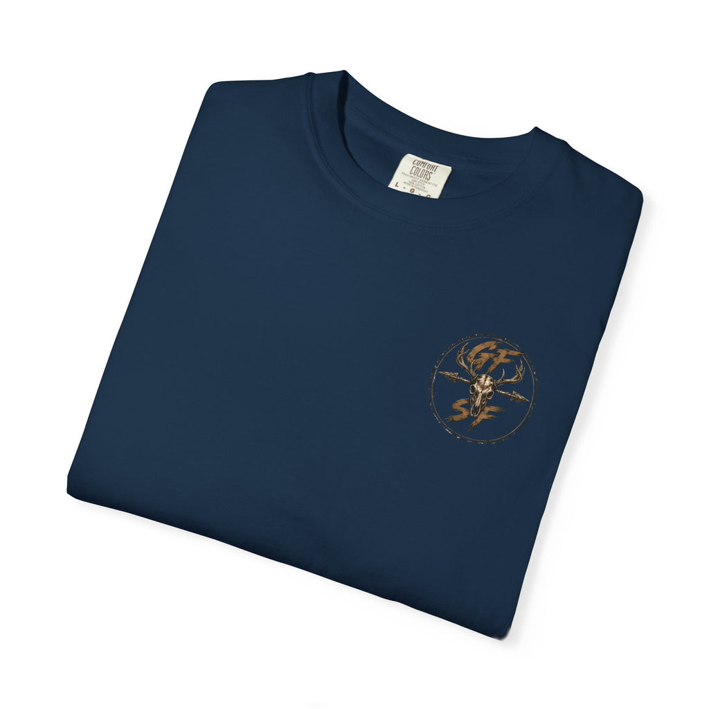 Built Different Hunting Shirt | GF Skull Logo Tee | Truck & Mule Deer Graphic Shirt