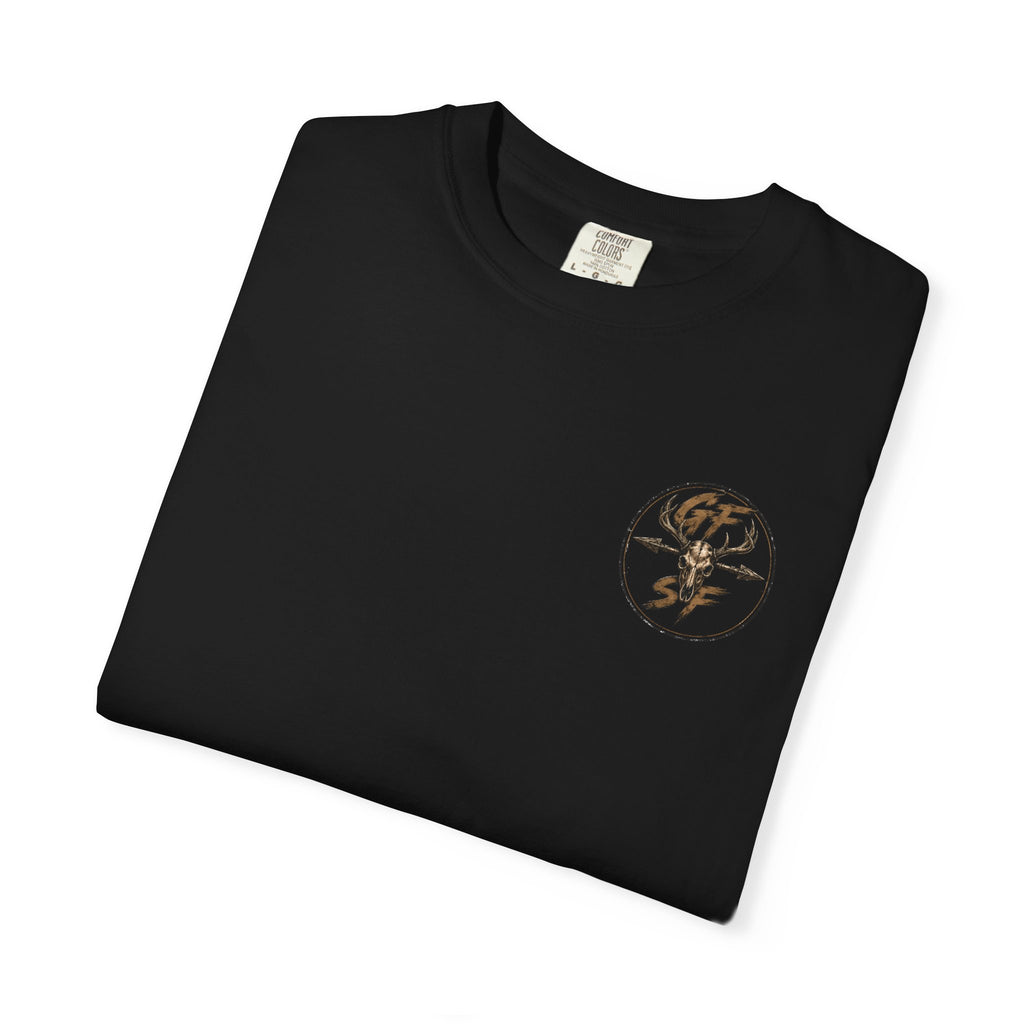 Built Different Hunting Shirt | GF Skull Logo Tee | Truck & Mule Deer Graphic Shirt