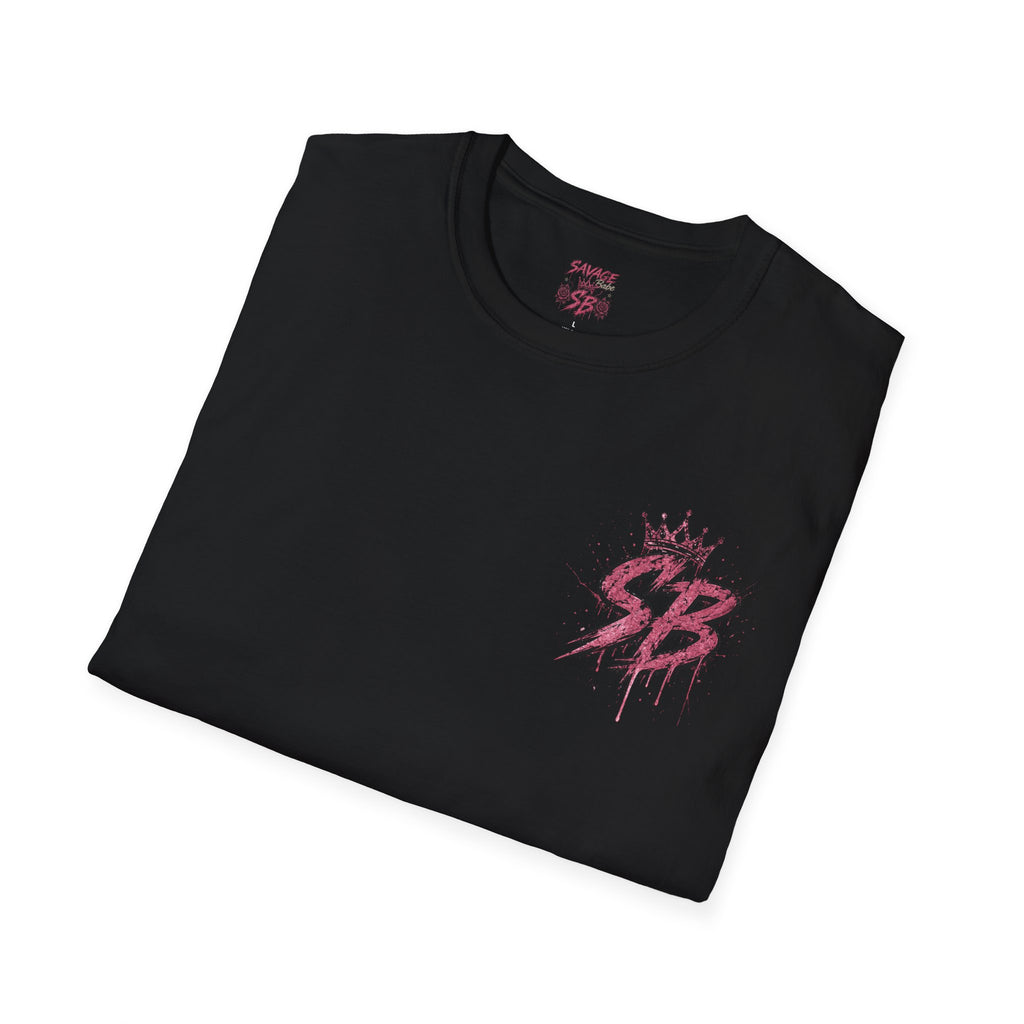Savage Babe Skull Graphic T-Shirt | Edgy Streetwear Tee | Grunge Aesthetic Shirt | Bold Back Print | Classy Sassy Shirt