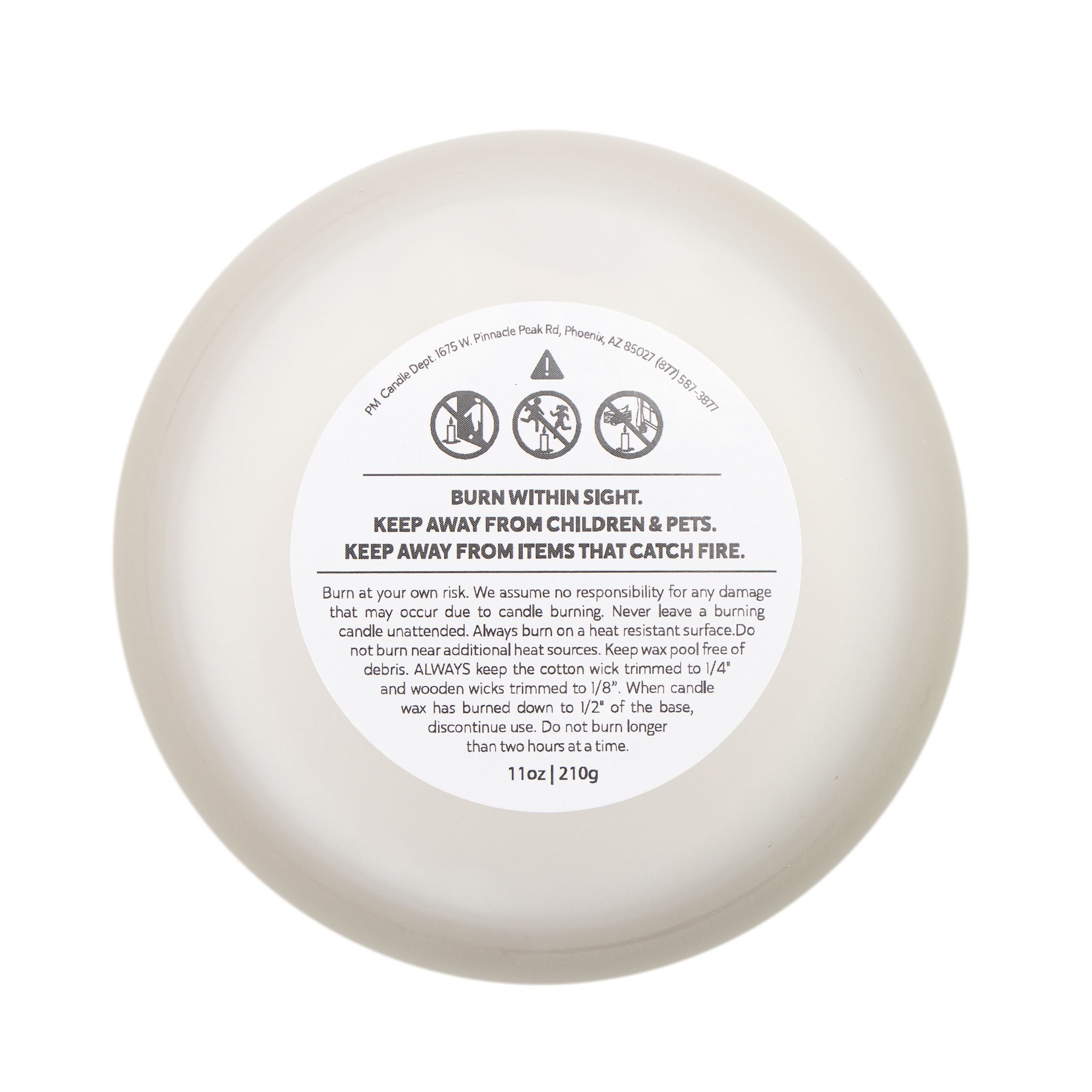 Becoming Co. Frosted Glass Candle | 11oz Coconut Soy Candle with Wooden Wick