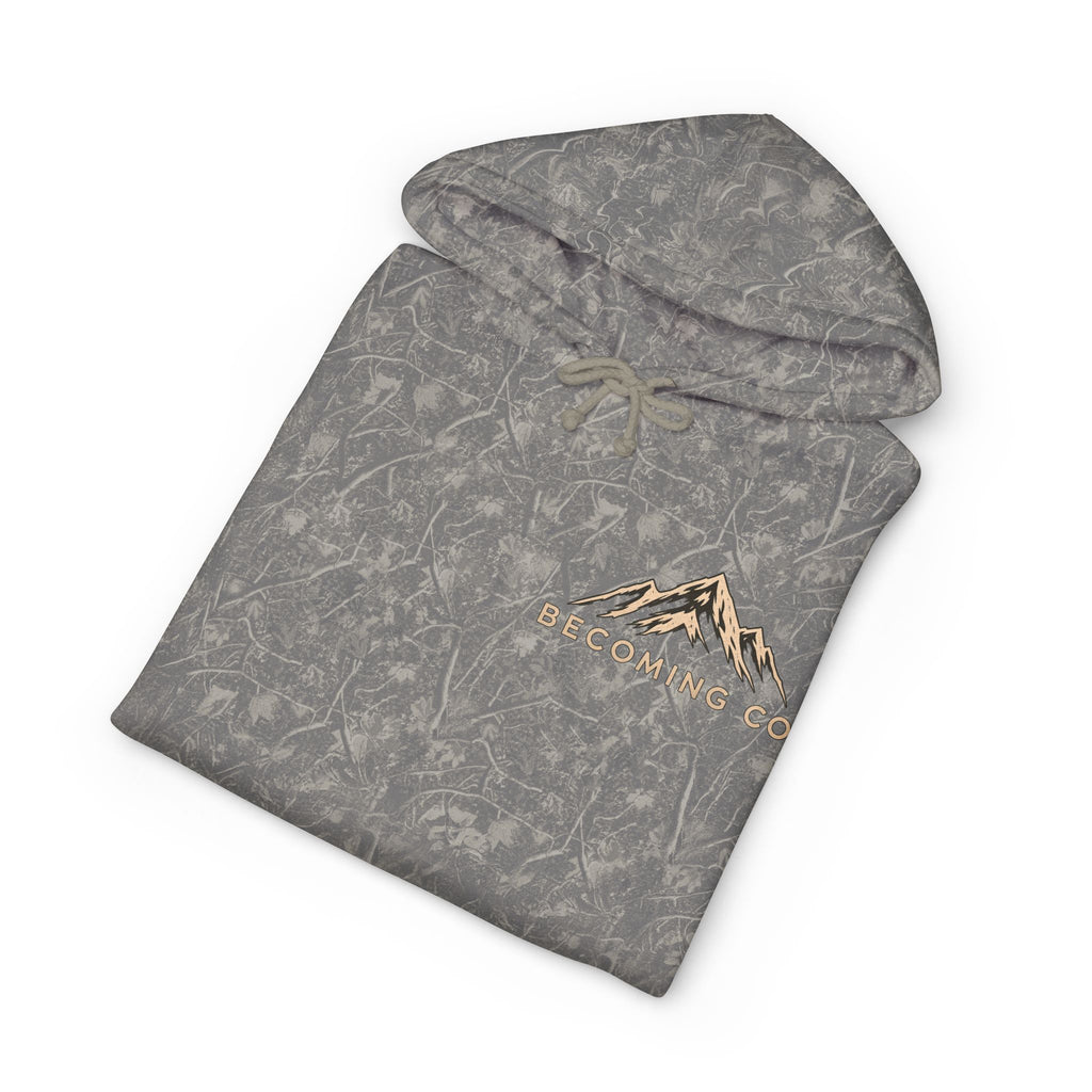 Becoming Co. Keep Becoming Mountain Compass Hoodie | Rugged Outdoor Unisex Hoodie