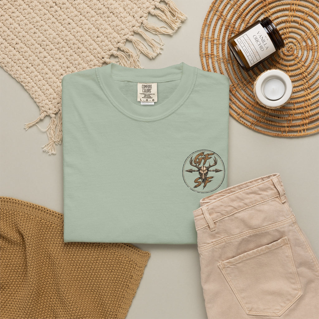 Built Different Hunting Shirt | GF Skull Logo Tee | Truck & Mule Deer Graphic Shirt