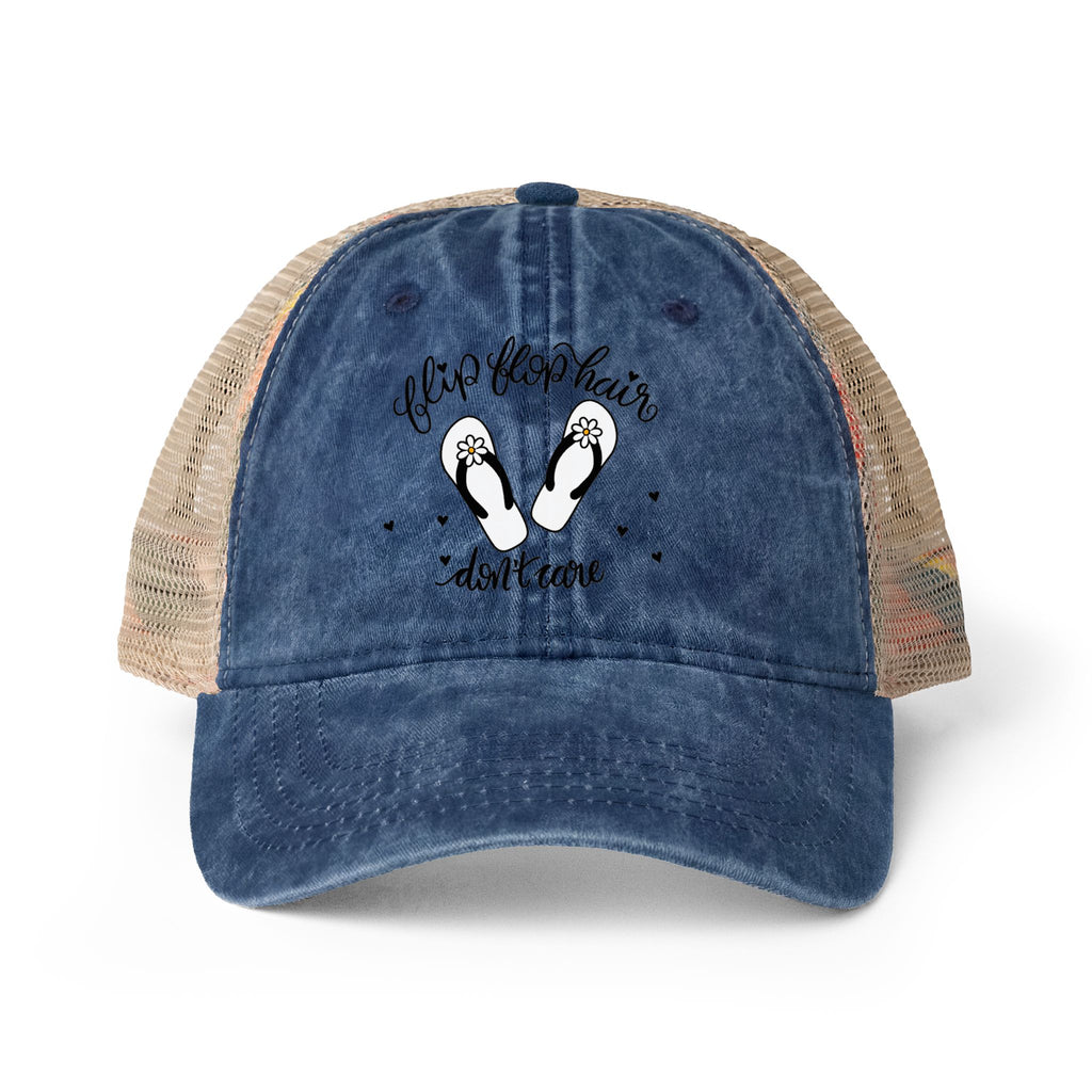 Flip Flop Hair Don't Care Ponytail Hat