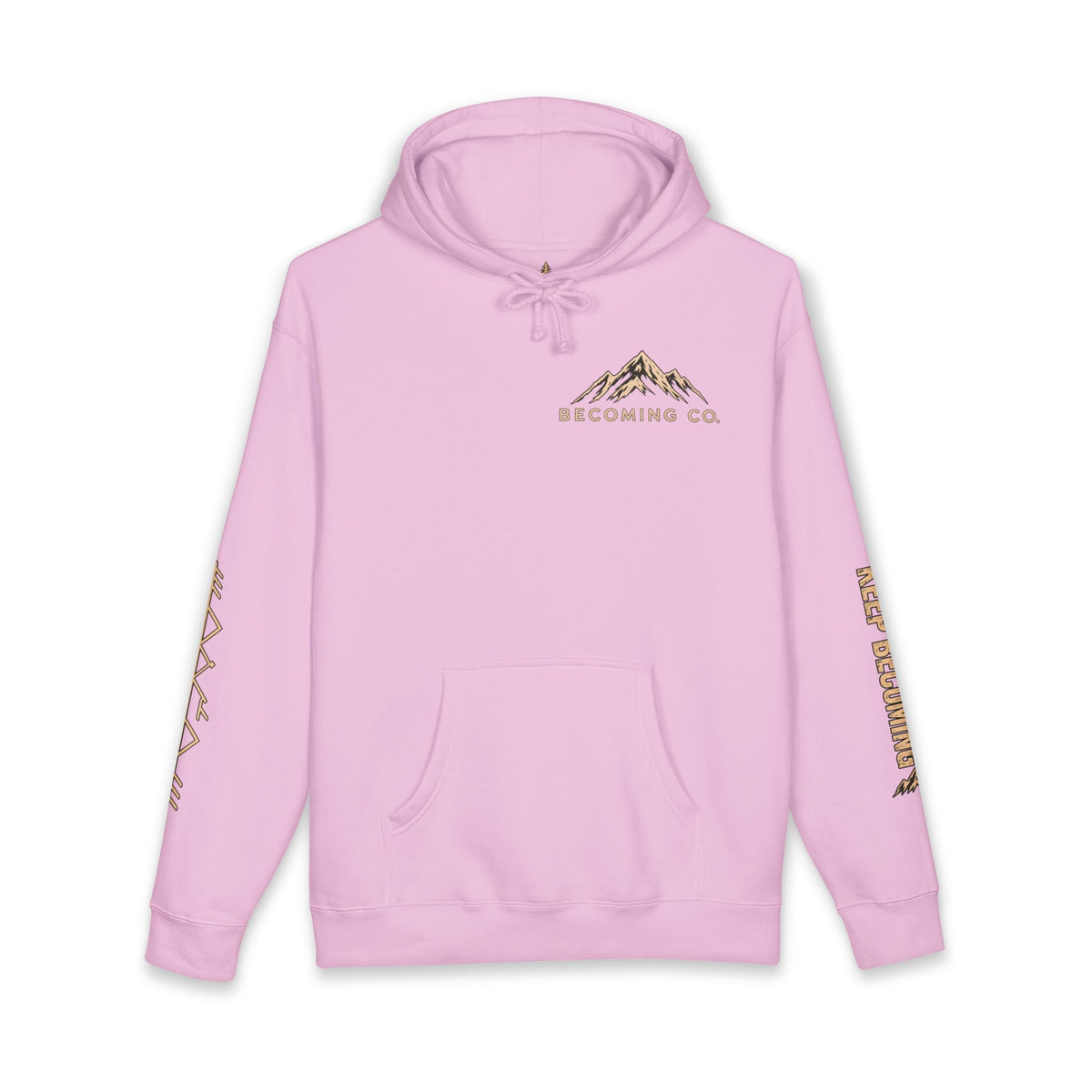 Becoming Co. Keep Becoming Mountain Compass Hoodie | Rugged Outdoor Unisex Hoodie