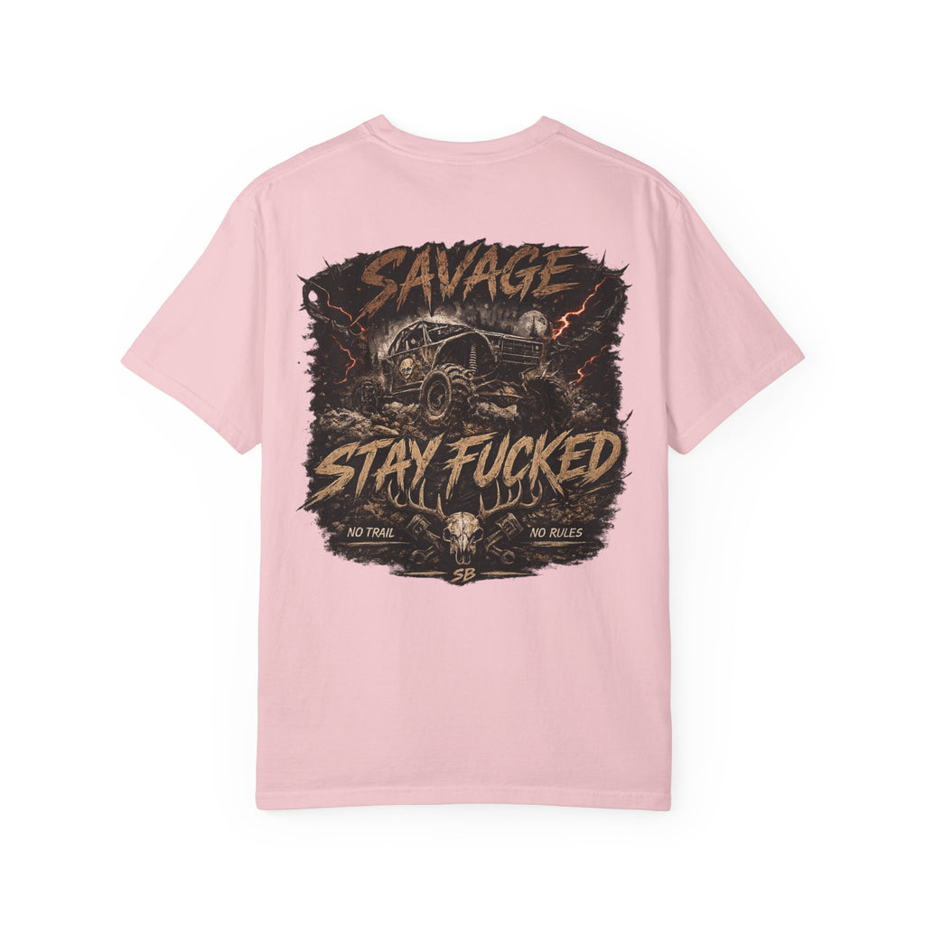 Savage Off-Road Graphic Tee | Mud Truck Shirt | No Rules Back Print | Country Rebel Tee