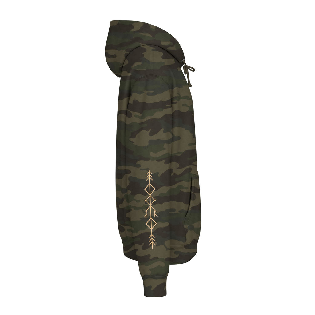 Becoming Co. Keep Becoming Mountain Compass Hoodie | Rugged Outdoor Unisex Hoodie
