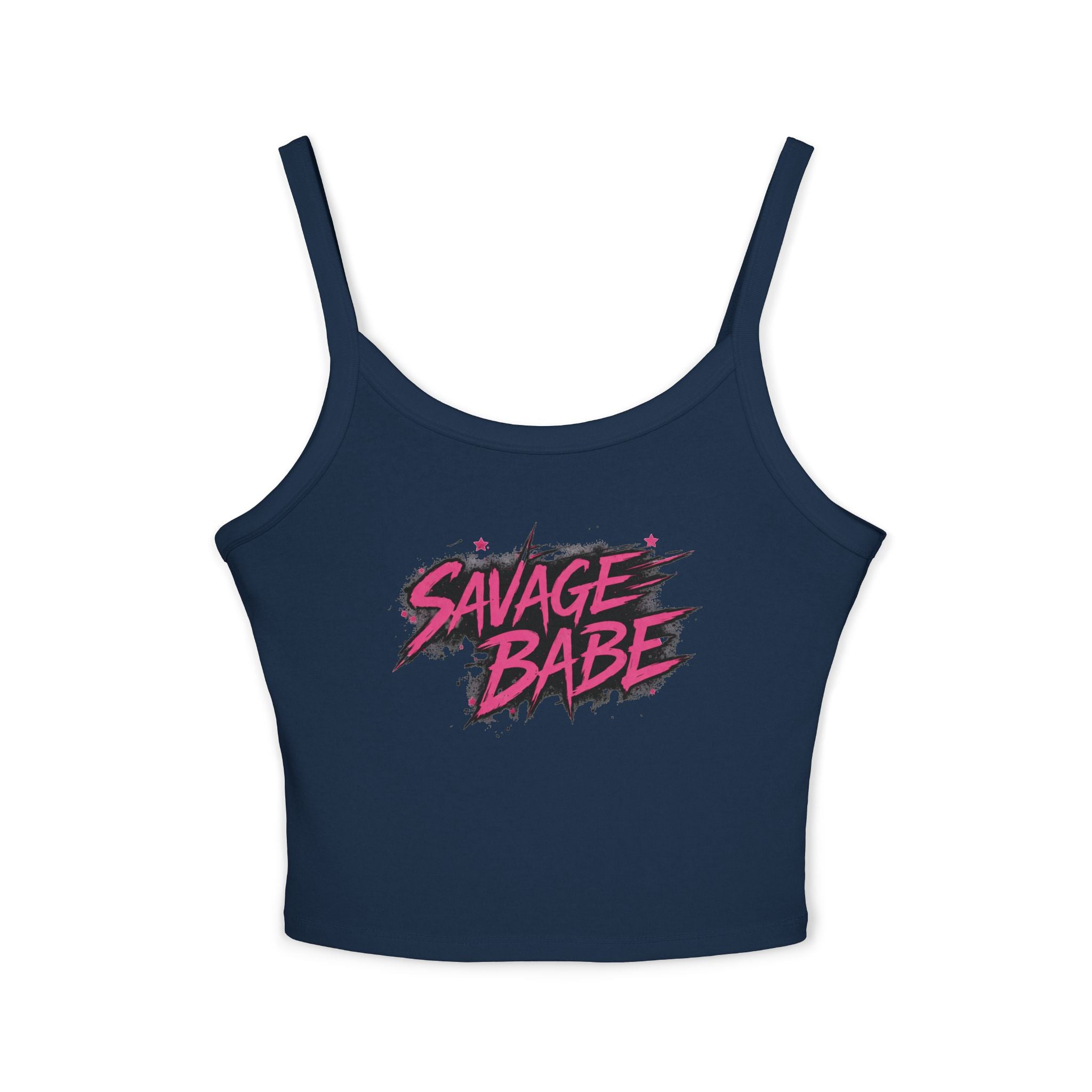 Savage Babe Tank Top | Edgy Graphic Shirt | Black Aesthetic Crop Tank | Streetwear Outfit | Bold Statement Top