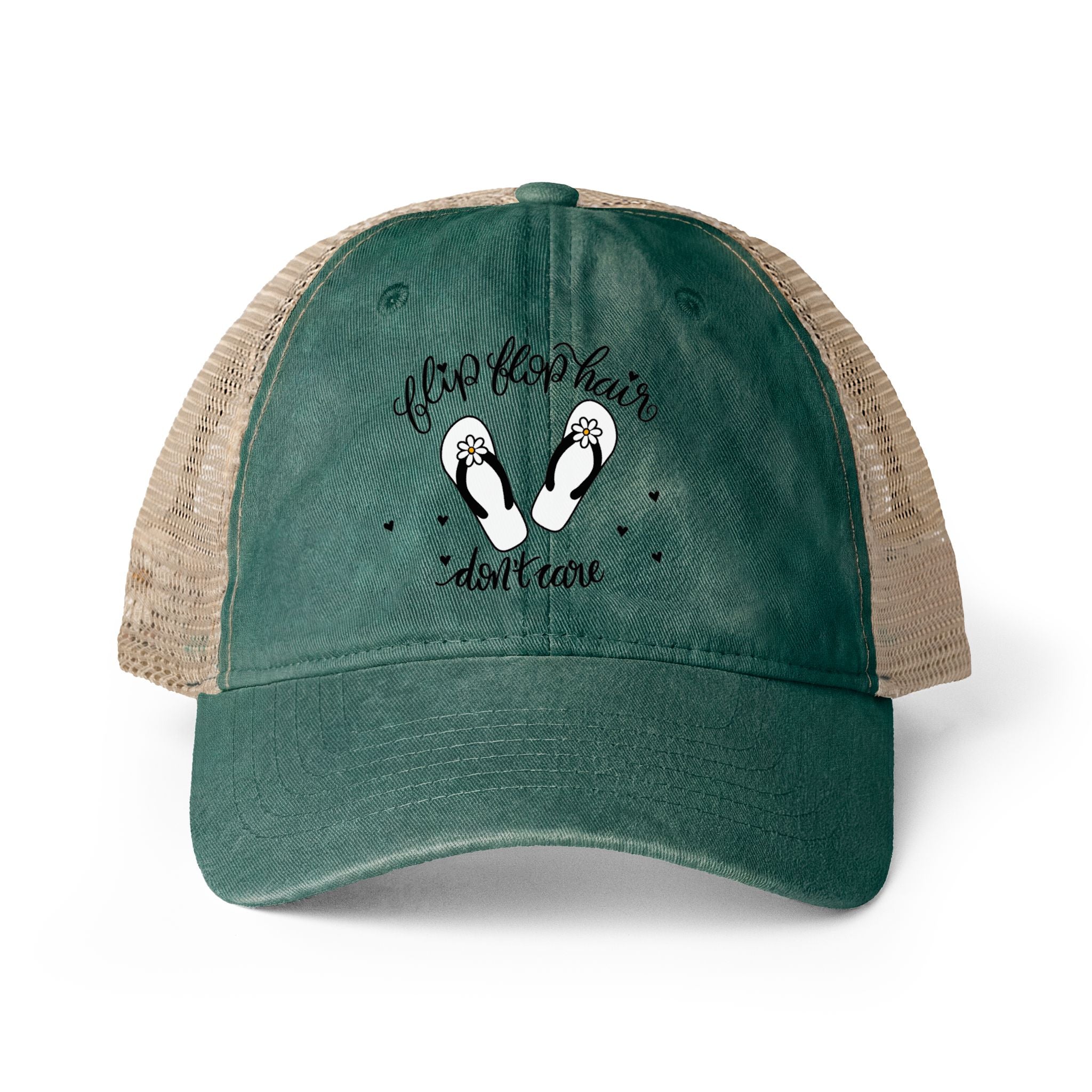 Flip Flop Hair Don't Care Ponytail Hat