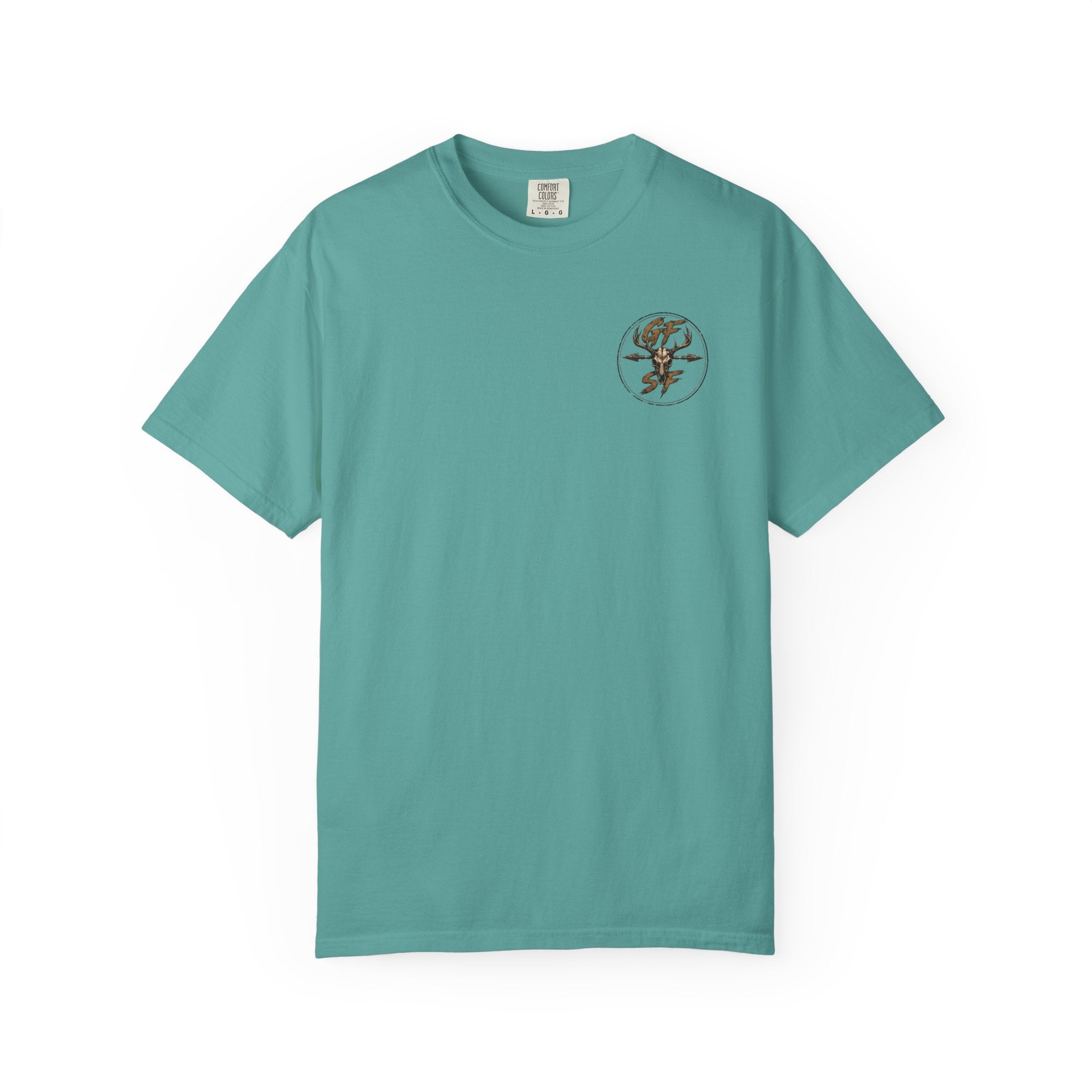 Built Different Hunting Shirt | GF Skull Logo Tee | Truck & Mule Deer Graphic Shirt