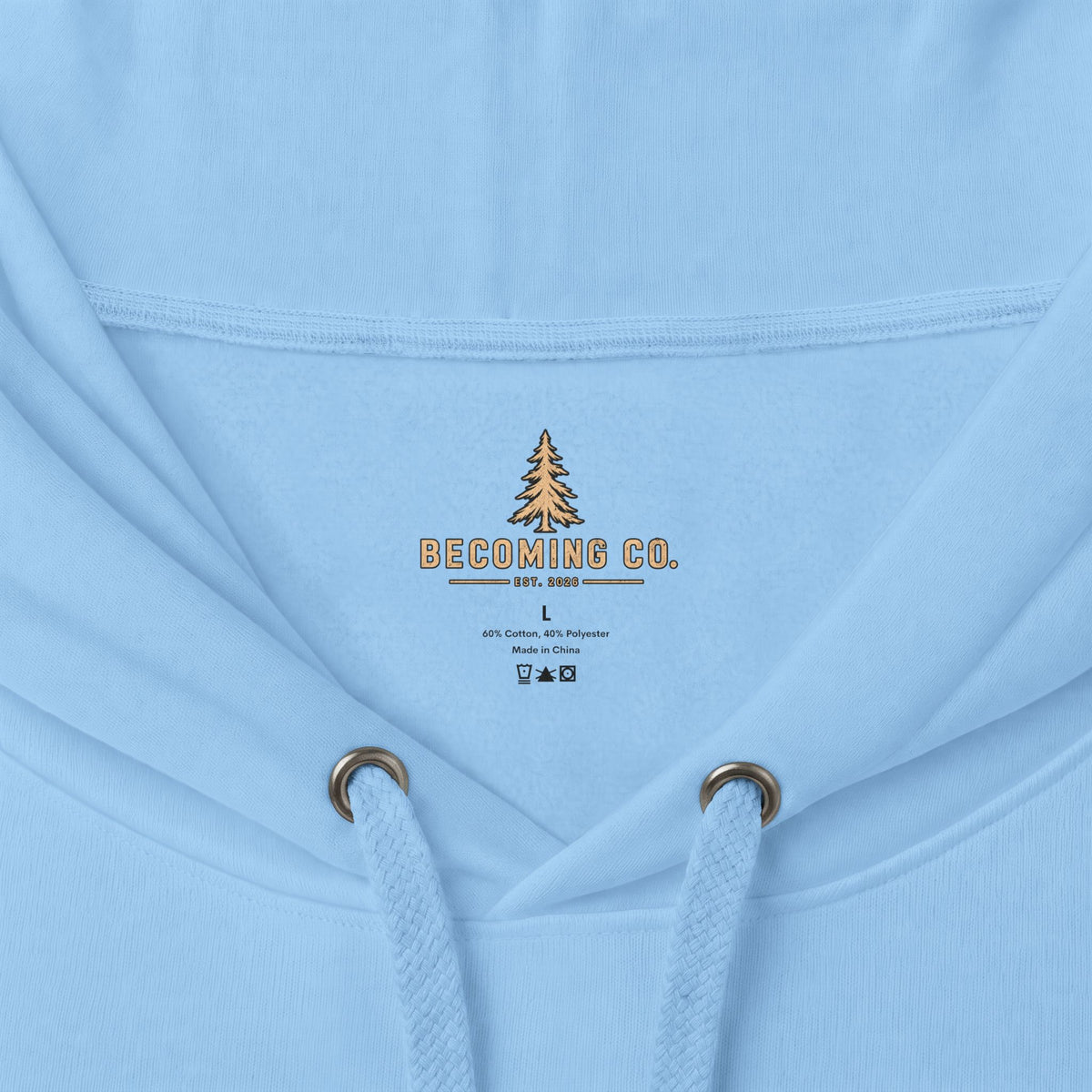 Becoming Co. Keep Becoming Mountain Compass Hoodie | Rugged Outdoor Unisex Hoodie