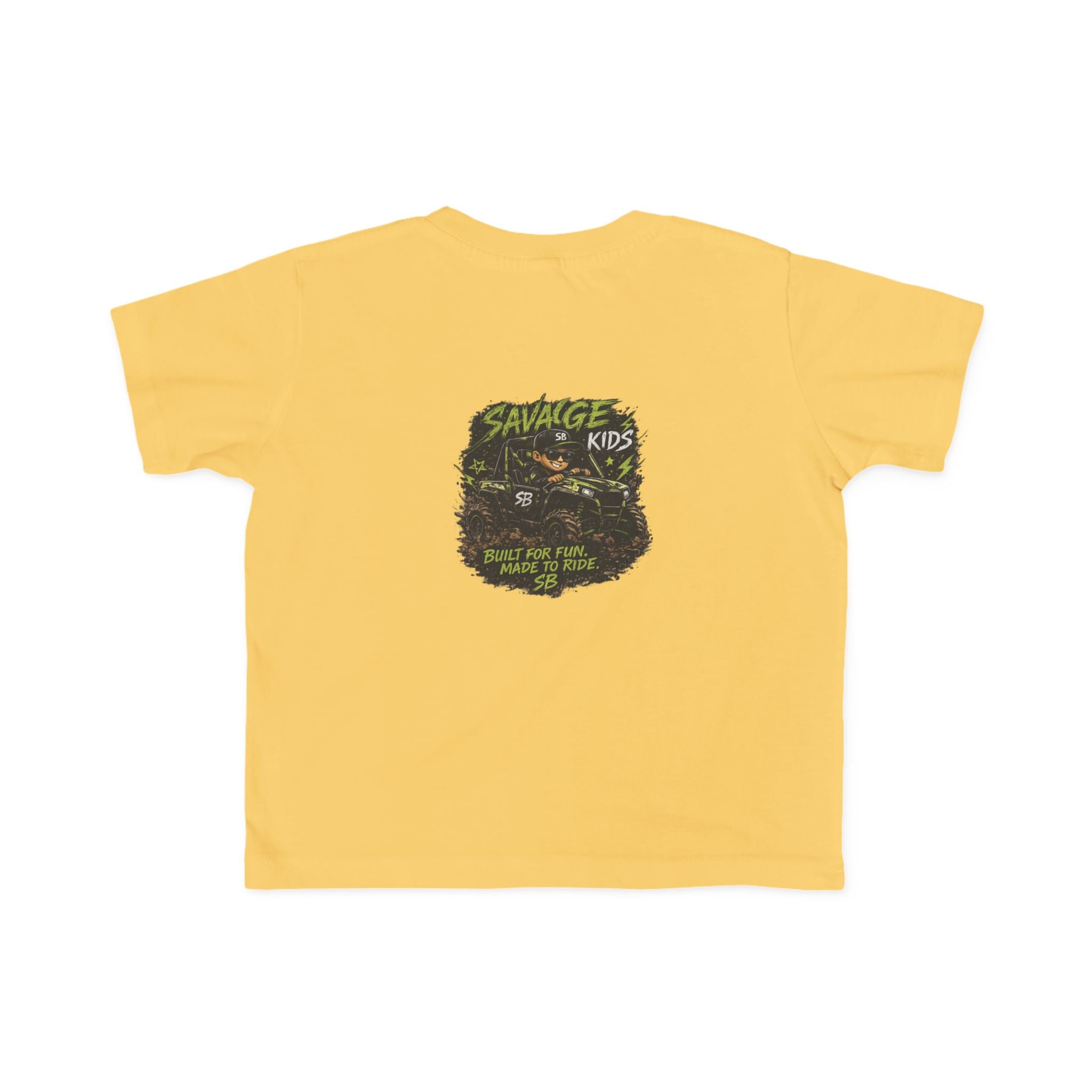 Savage Kids Toddler T-Shirt | Off-Road Graphic Tee | Built for Fun Made to Ride Shirt | Boys Adventure Tee | Cool Kids Graphic Shirt