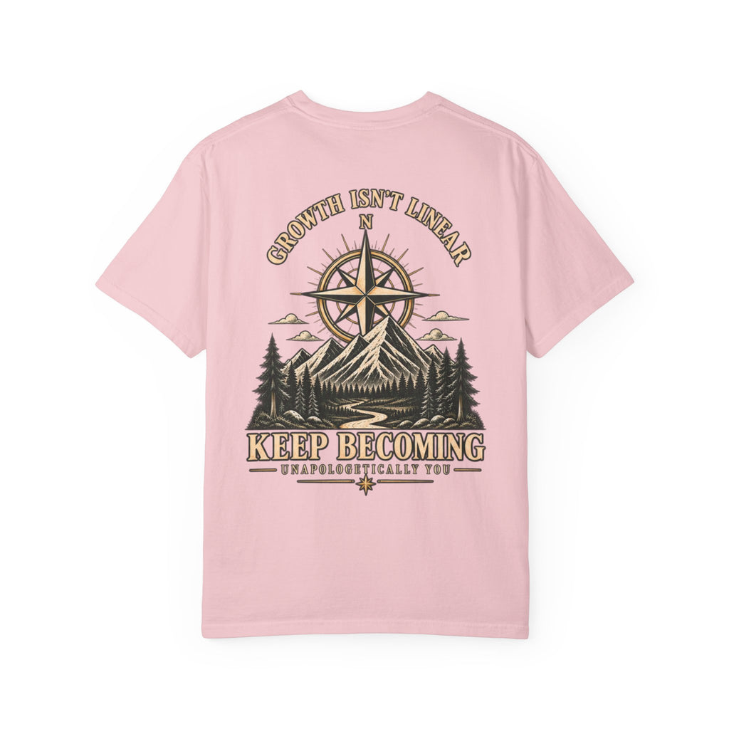 Keep Becoming Unisex Graphic Tee | Vintage Mountain Compass Shirt | Becoming Co.