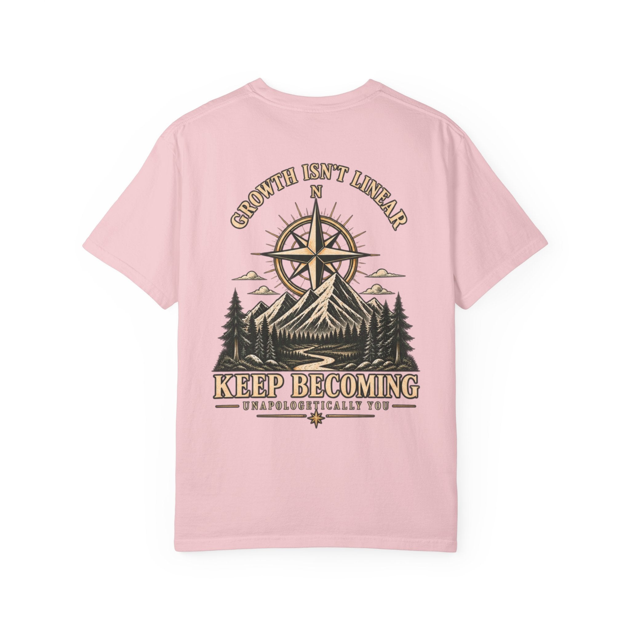Keep Becoming Unisex Graphic Tee | Vintage Mountain Compass Shirt | Becoming Co.