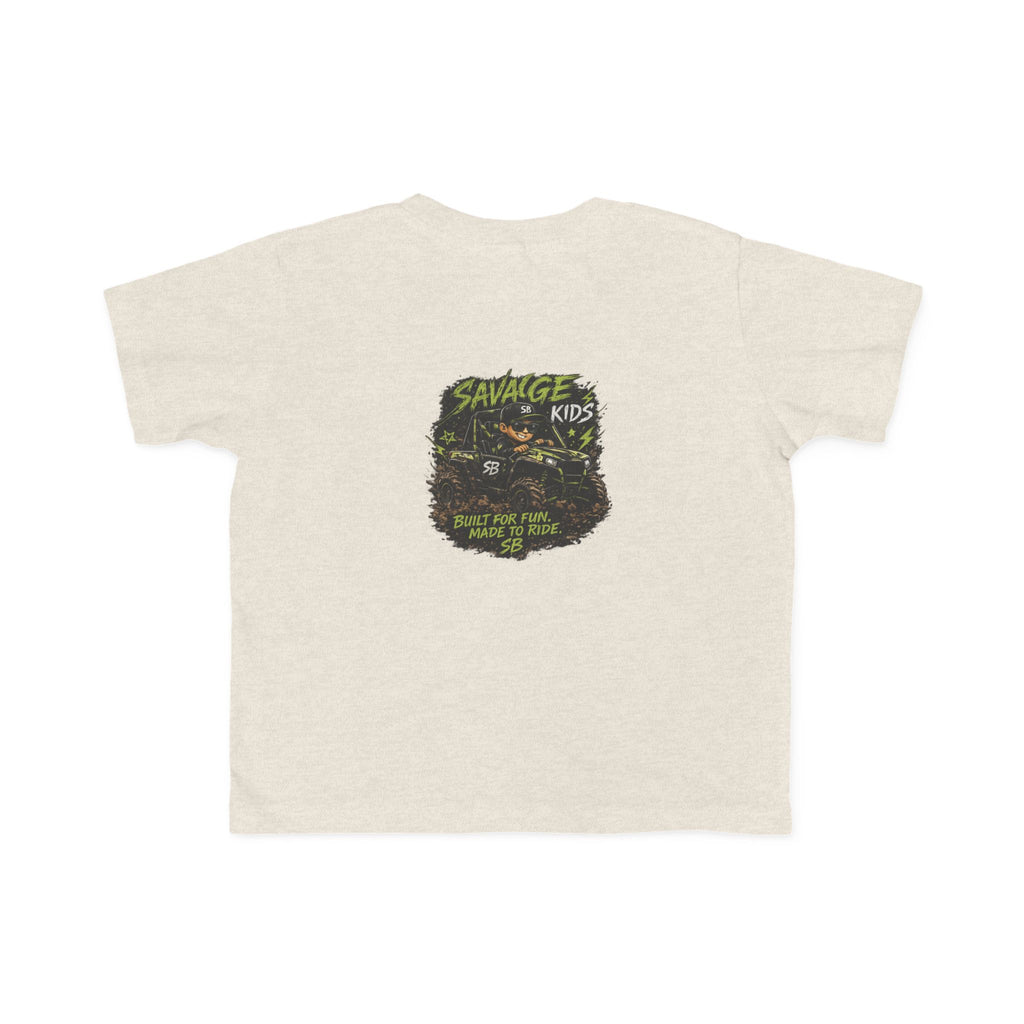 Savage Kids Toddler T-Shirt | Off-Road Graphic Tee | Built for Fun Made to Ride Shirt | Boys Adventure Tee | Cool Kids Graphic Shirt
