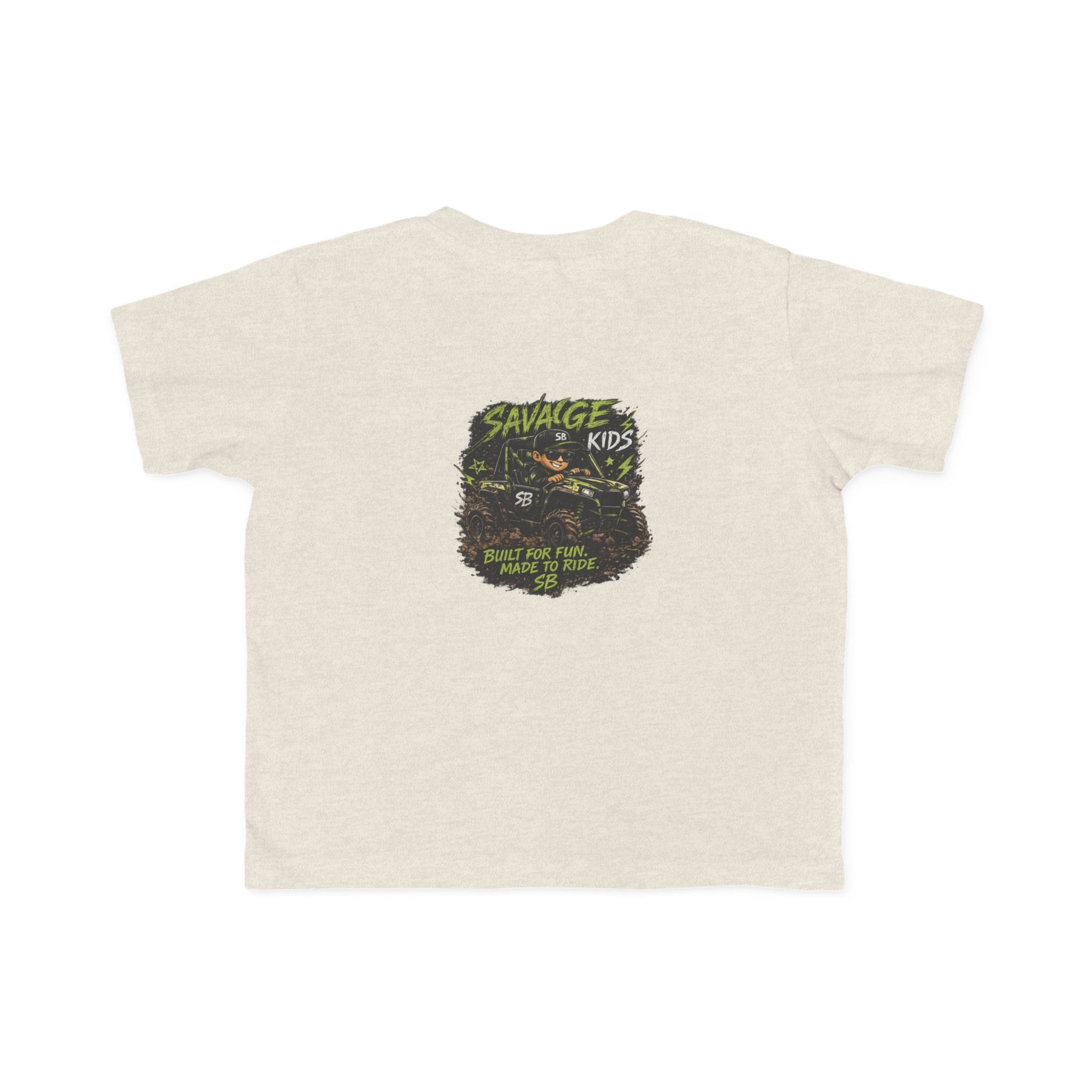 Savage Kids Toddler T-Shirt | Off-Road Graphic Tee | Built for Fun Made to Ride Shirt | Boys Adventure Tee | Cool Kids Graphic Shirt
