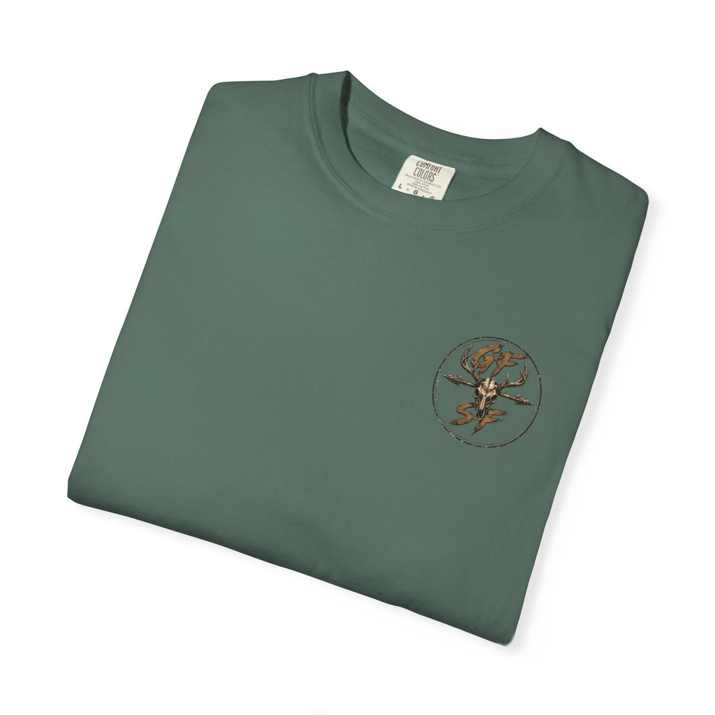 Built Different Hunting Shirt | GF Skull Logo Tee | Truck & Mule Deer Graphic Shirt