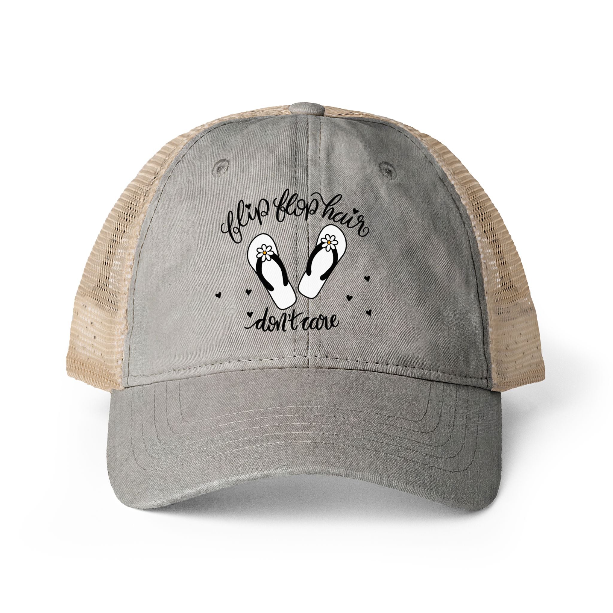 Flip Flop Hair Don't Care Ponytail Hat