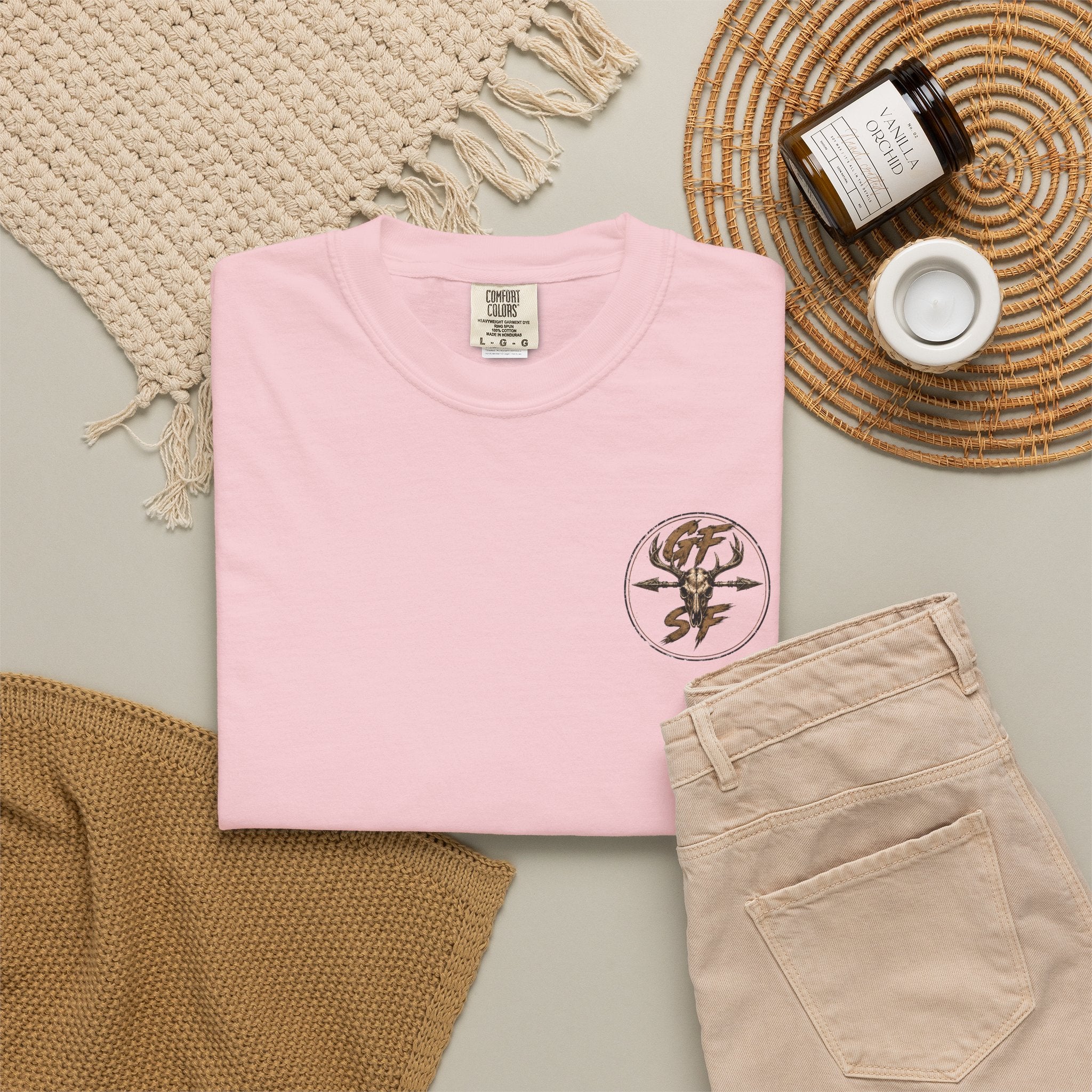 Built Different Hunting Shirt | GF Skull Logo Tee | Truck & Mule Deer Graphic Shirt