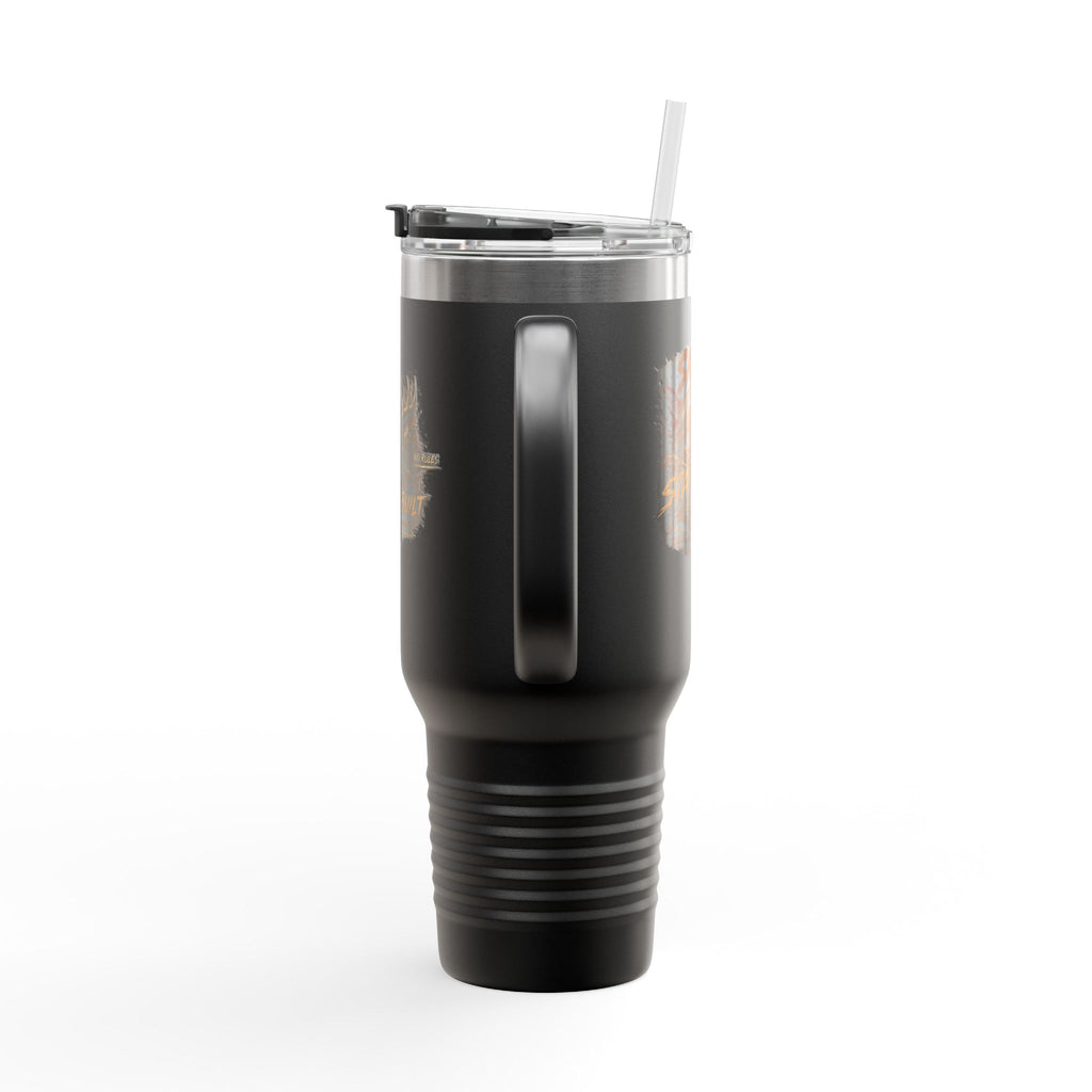 Savage Built 40oz Tumbler – Skull Logo Travel Mug | Insulated Stainless Steel Cup | Rugged Coffee Mug for Work, Outdoors & Daily Grind