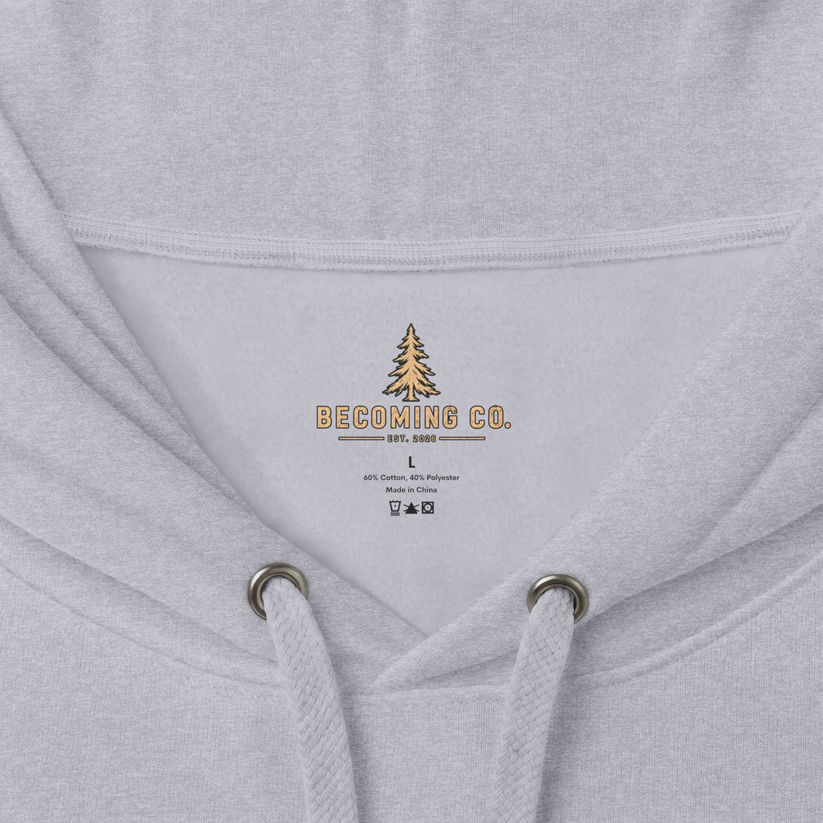 Becoming Co. Keep Becoming Mountain Compass Hoodie | Rugged Outdoor Unisex Hoodie