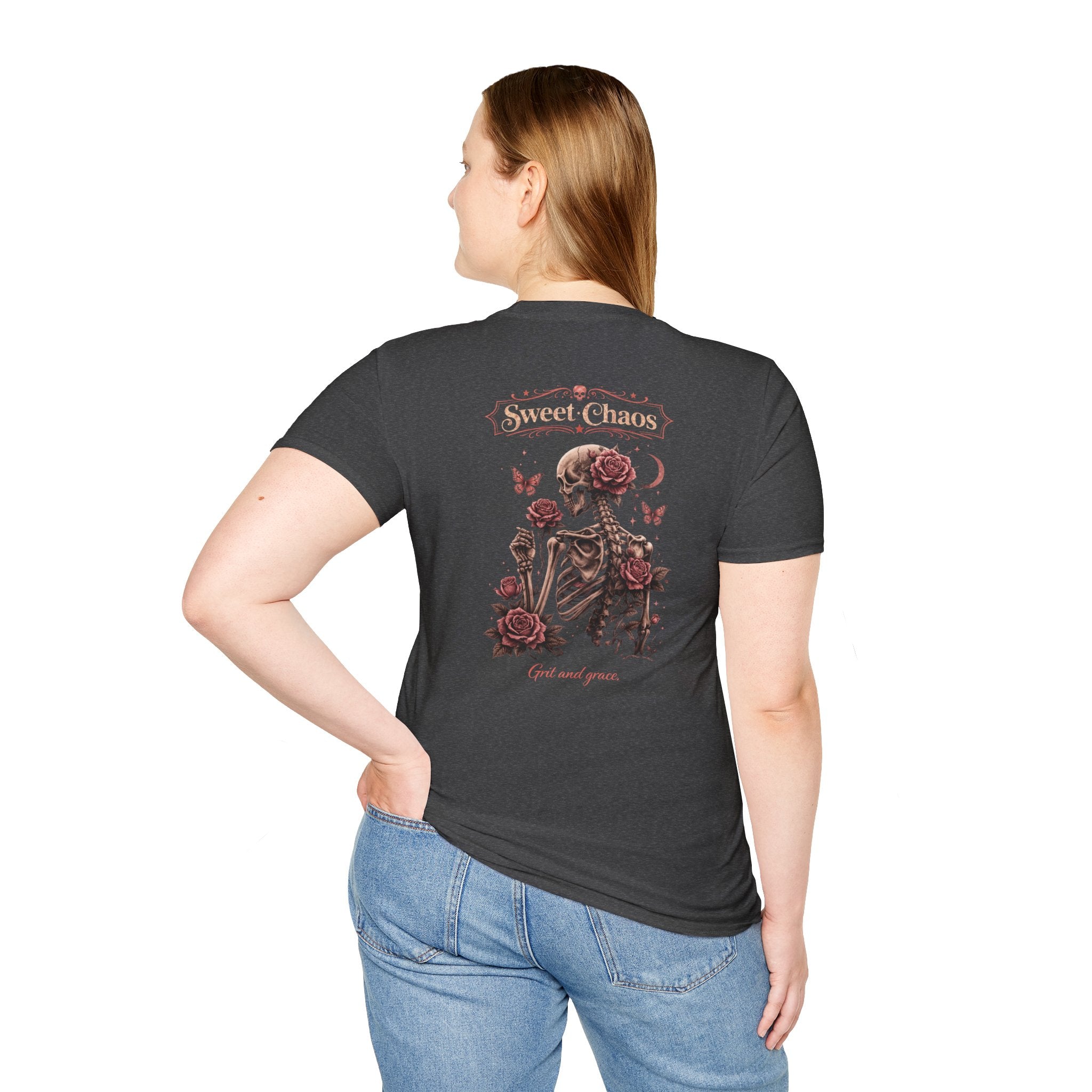 Sweet Chaos Skeleton Rose Shirt