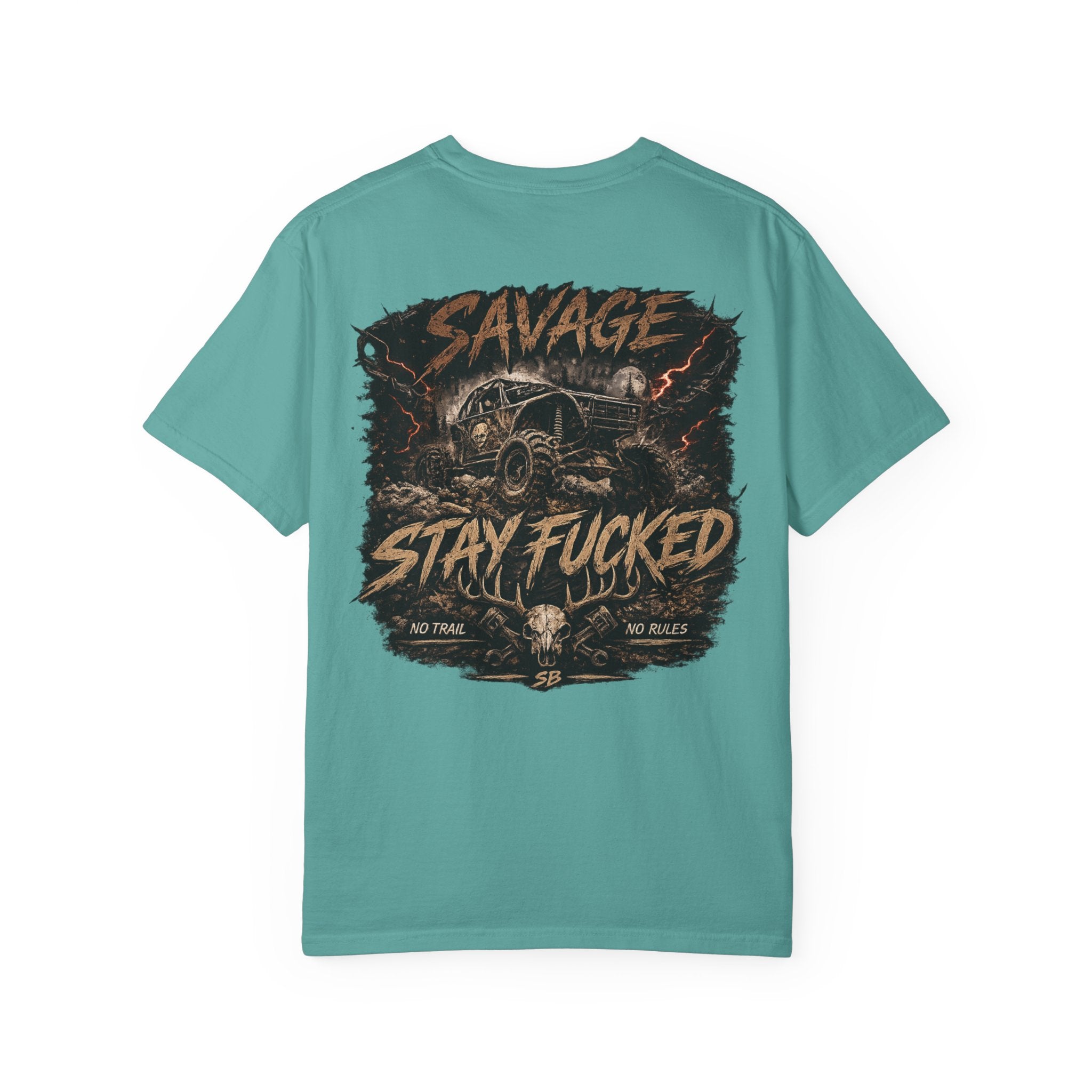 Savage Off-Road Graphic Tee | Mud Truck Shirt | No Rules Back Print | Country Rebel Tee