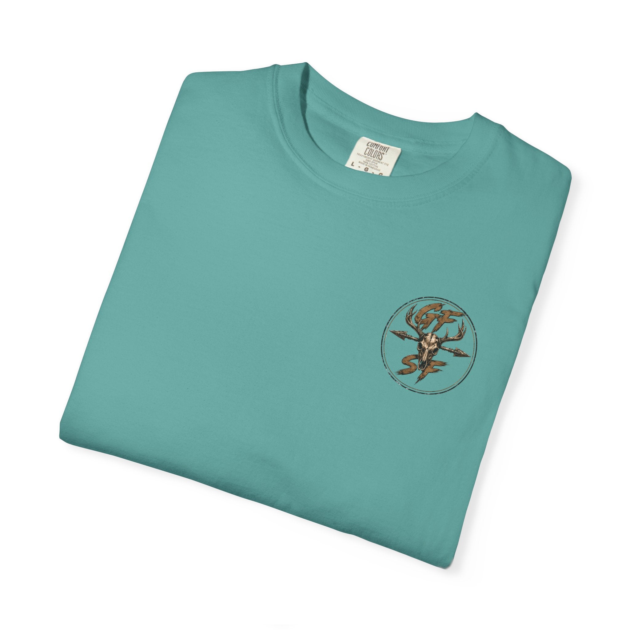 Built Different Hunting Shirt | GF Skull Logo Tee | Truck & Mule Deer Graphic Shirt