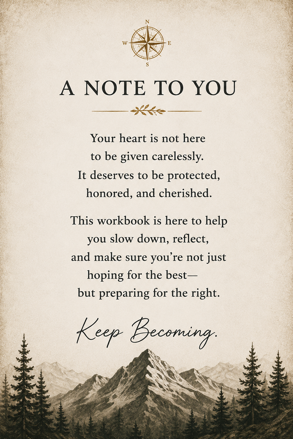 Before You Give Your Heart Away: A Workbook for Protecting Your Heart & Choosing Wisely