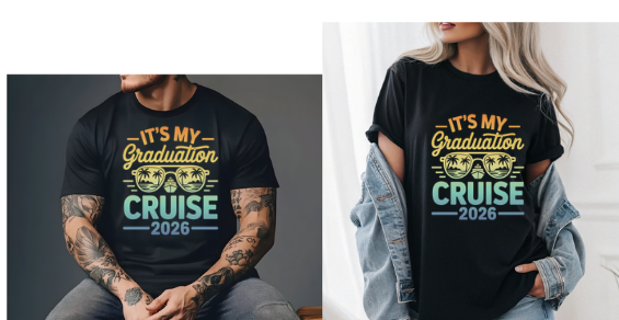 It’s My Graduation Cruise 2026 Shirt | Graduation Trip T-Shirt | Senior Cruise Vacation Tee for Class of 2026