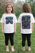 Kids Tee — "Savage Kid" Retro Skull Graphic Shirt