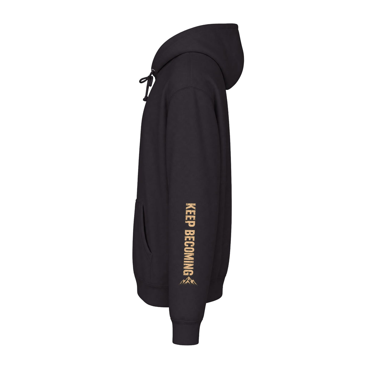 Becoming Co. Keep Becoming Mountain Compass Hoodie | Rugged Outdoor Unisex Hoodie