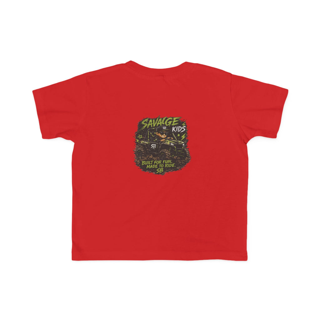 Savage Kids Toddler T-Shirt | Off-Road Graphic Tee | Built for Fun Made to Ride Shirt | Boys Adventure Tee | Cool Kids Graphic Shirt